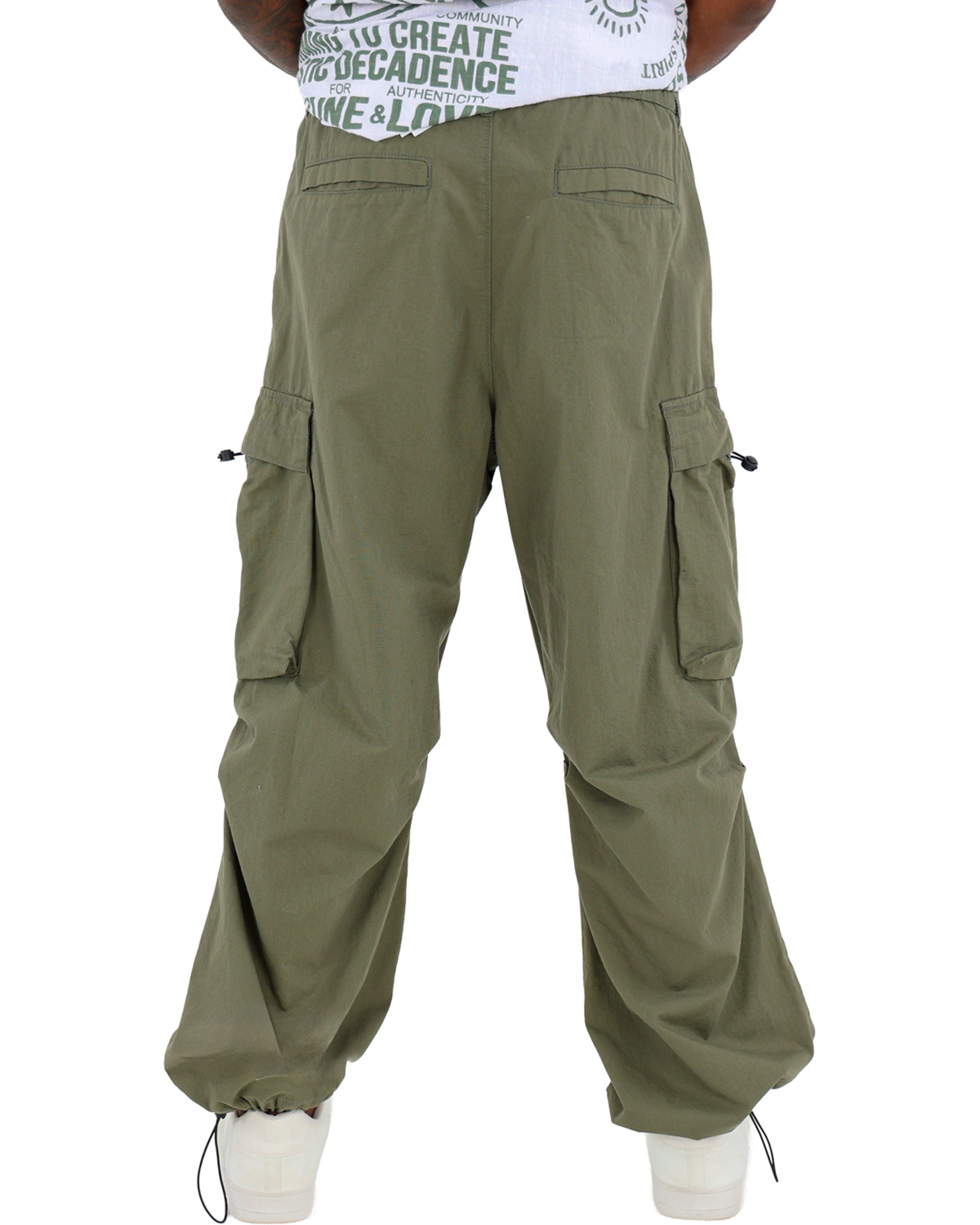 Olive Ripstop Cargo Pants