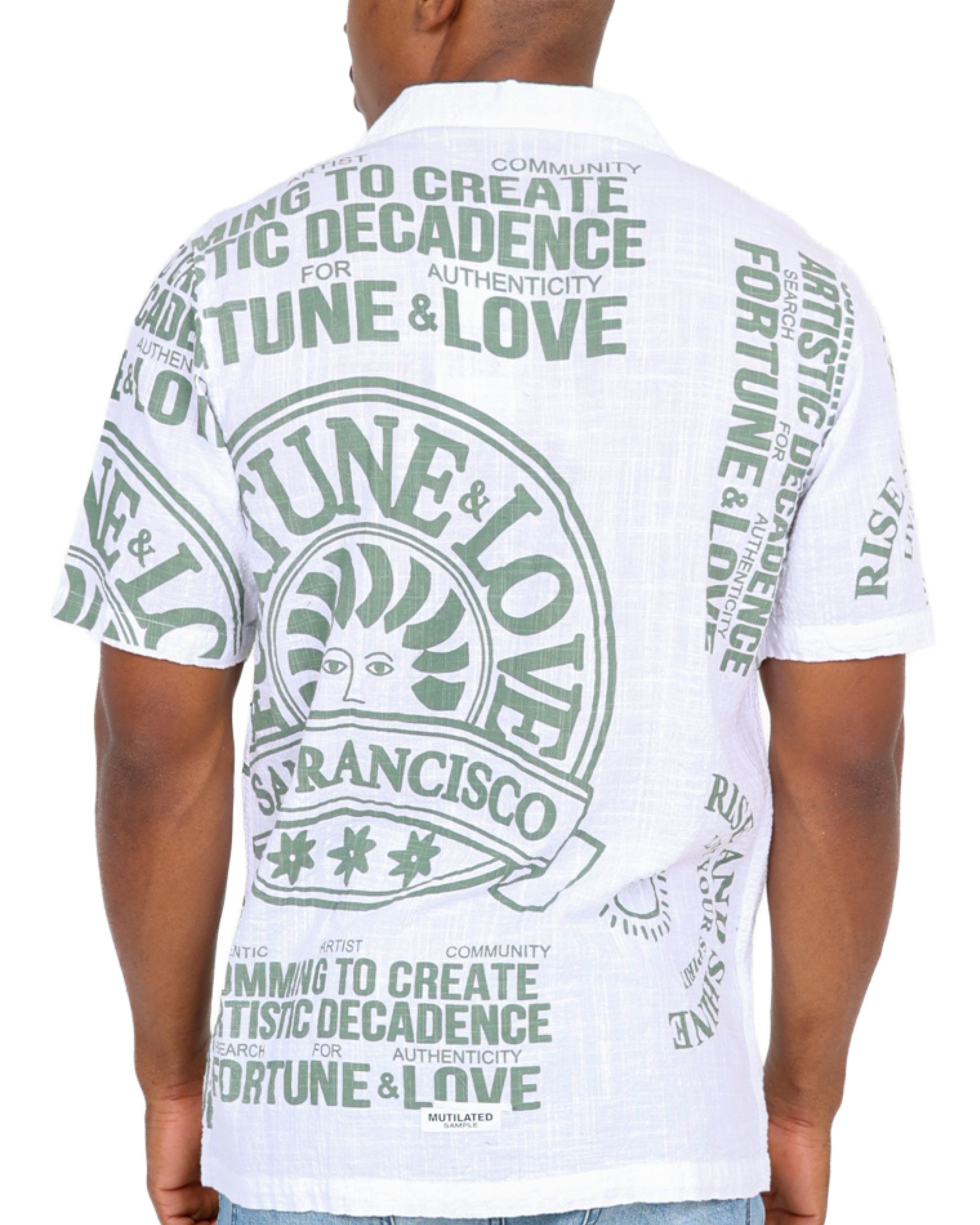 All-Over Print Short Sleeve Summer Shirt