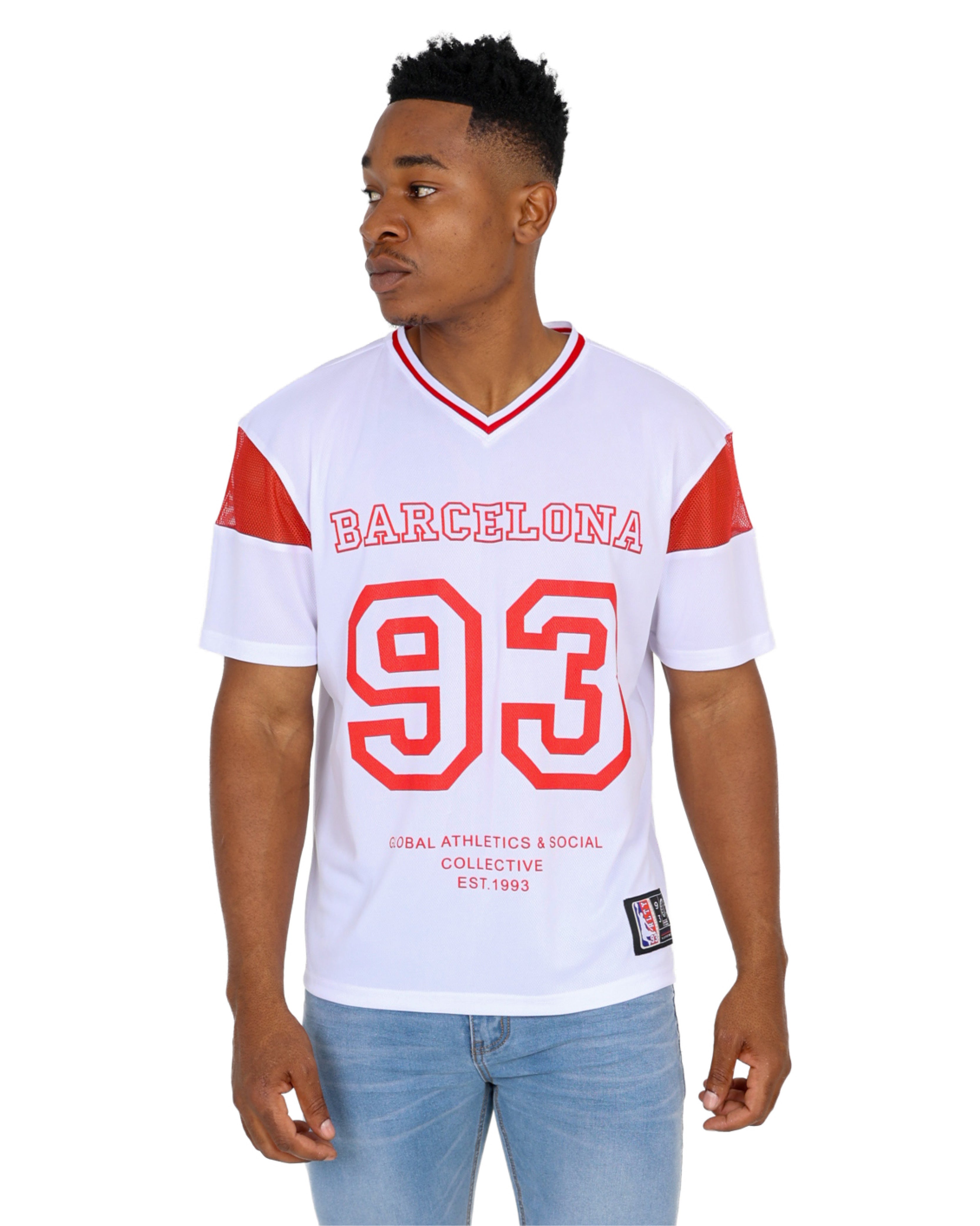 Short Sleeve Barcelona Baseball T-Shirt
