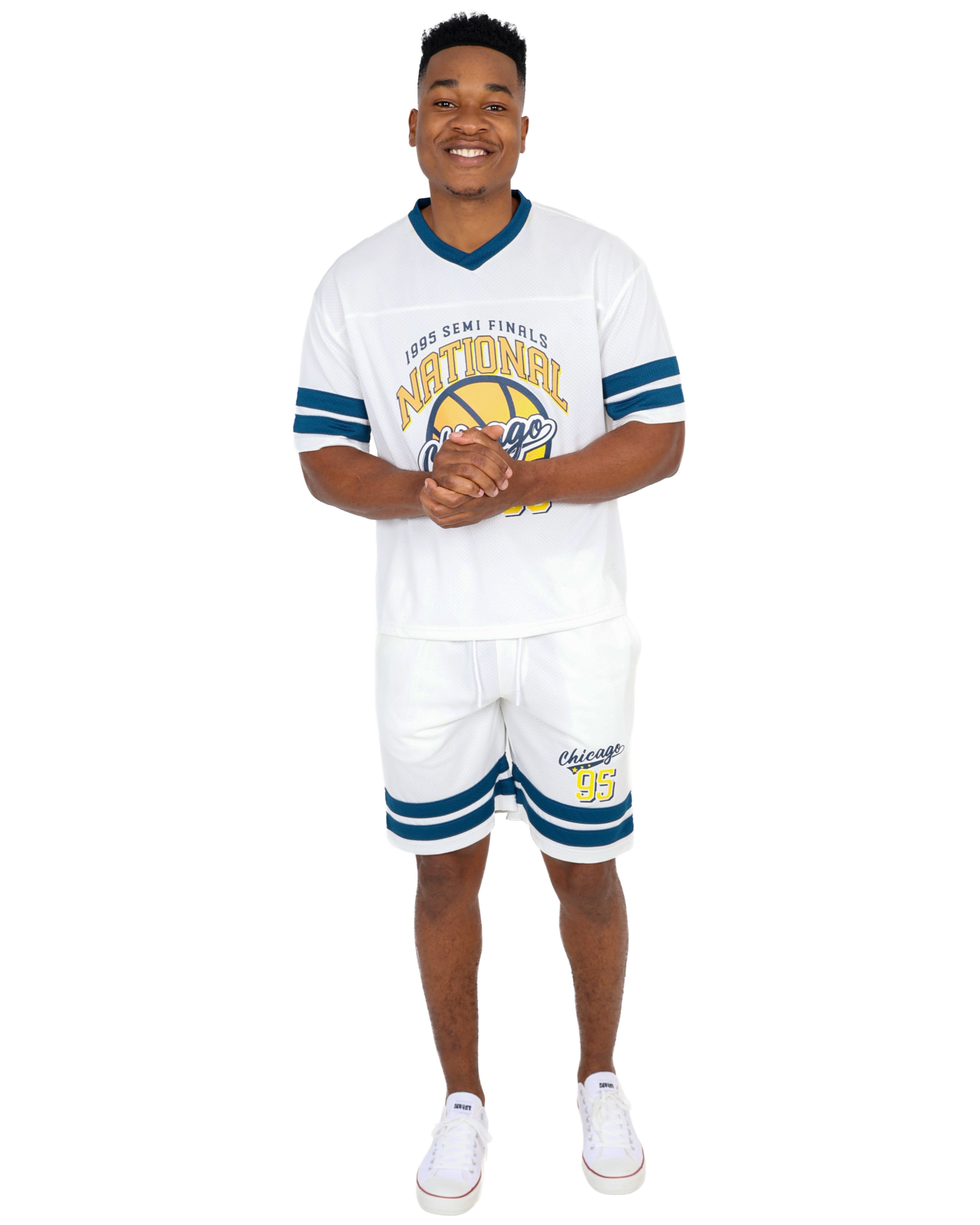 Cream Chicago Baseball Shorts