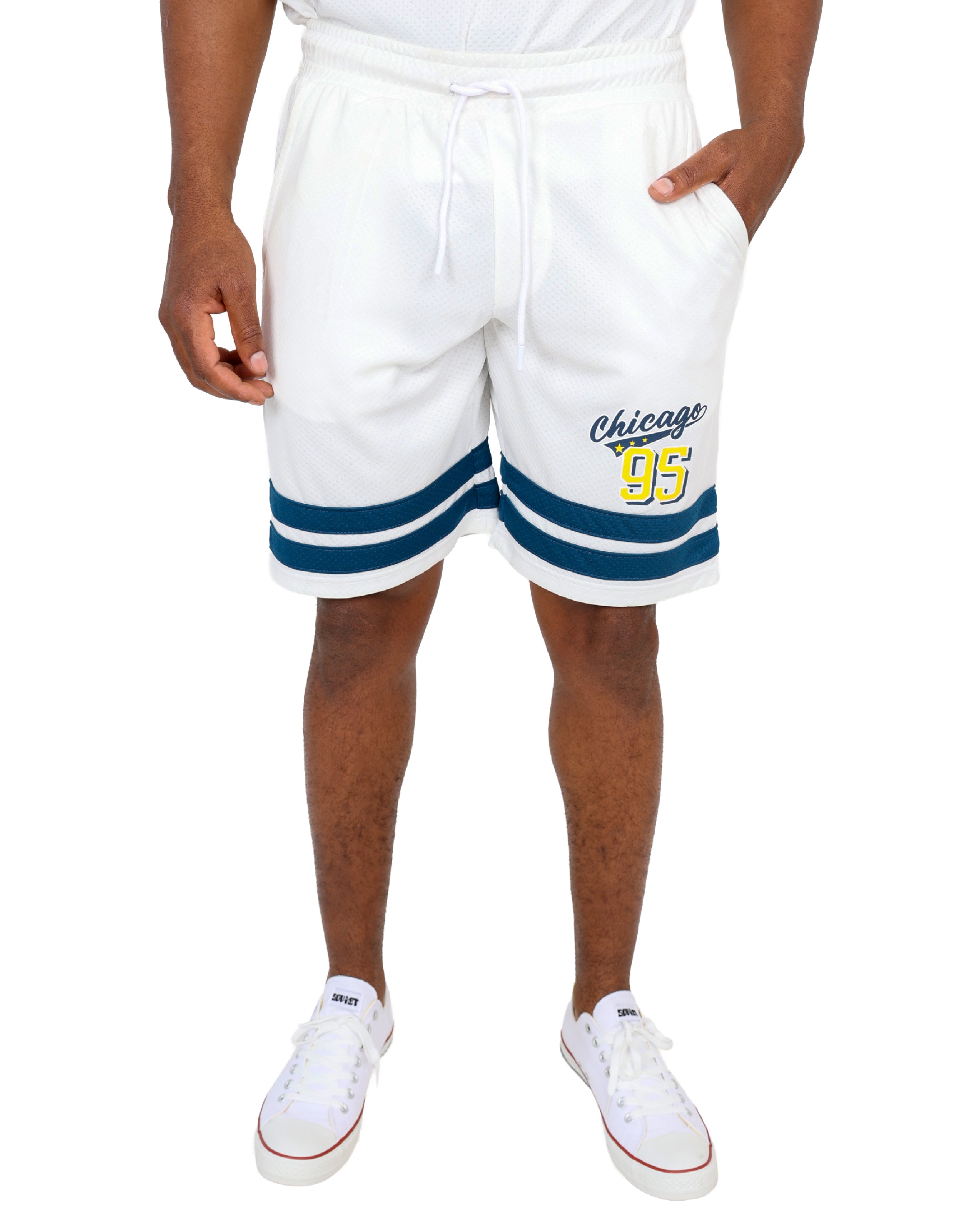 Cream Chicago Baseball Shorts