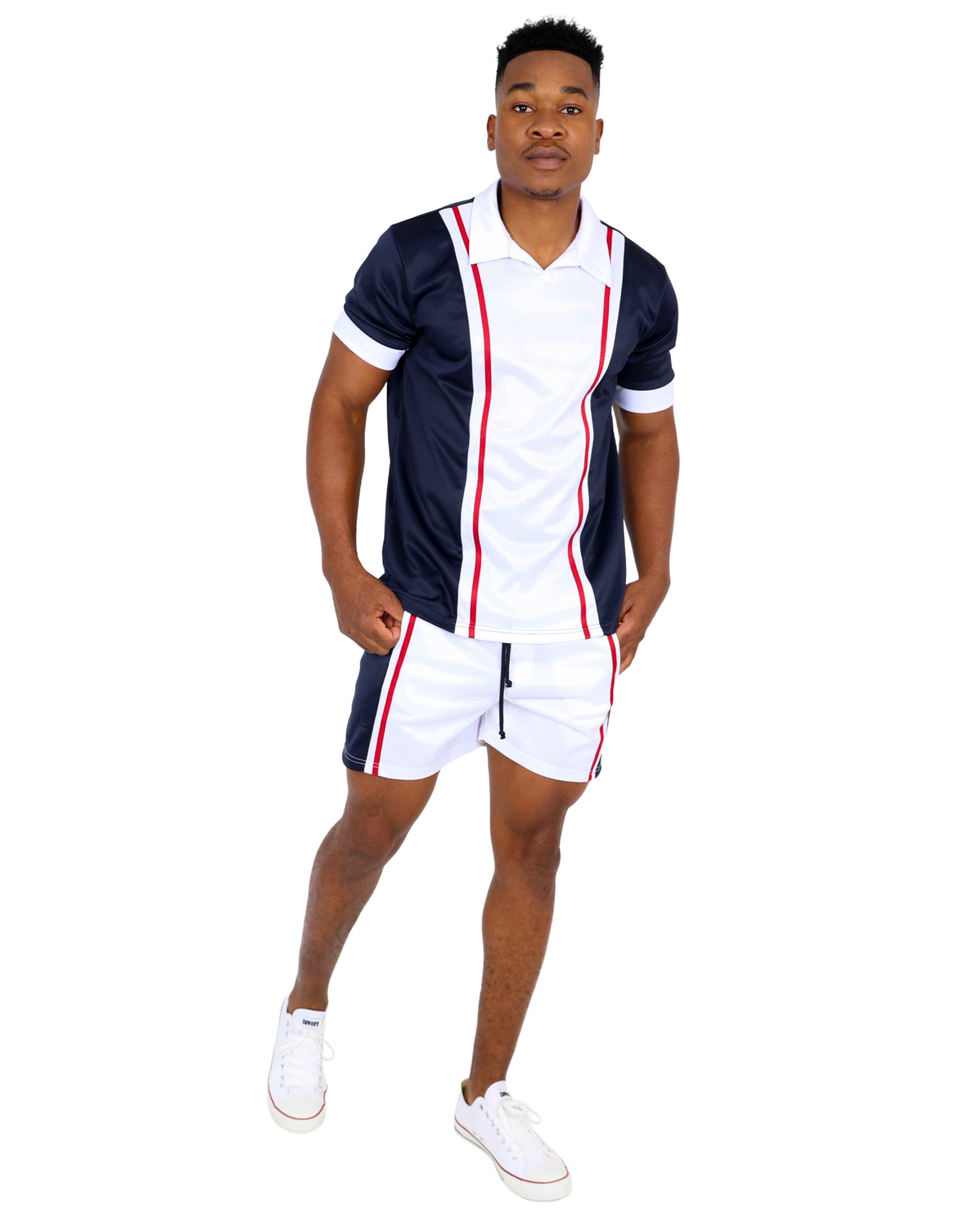 Short Sleeve Nautical Colour Block Golfer