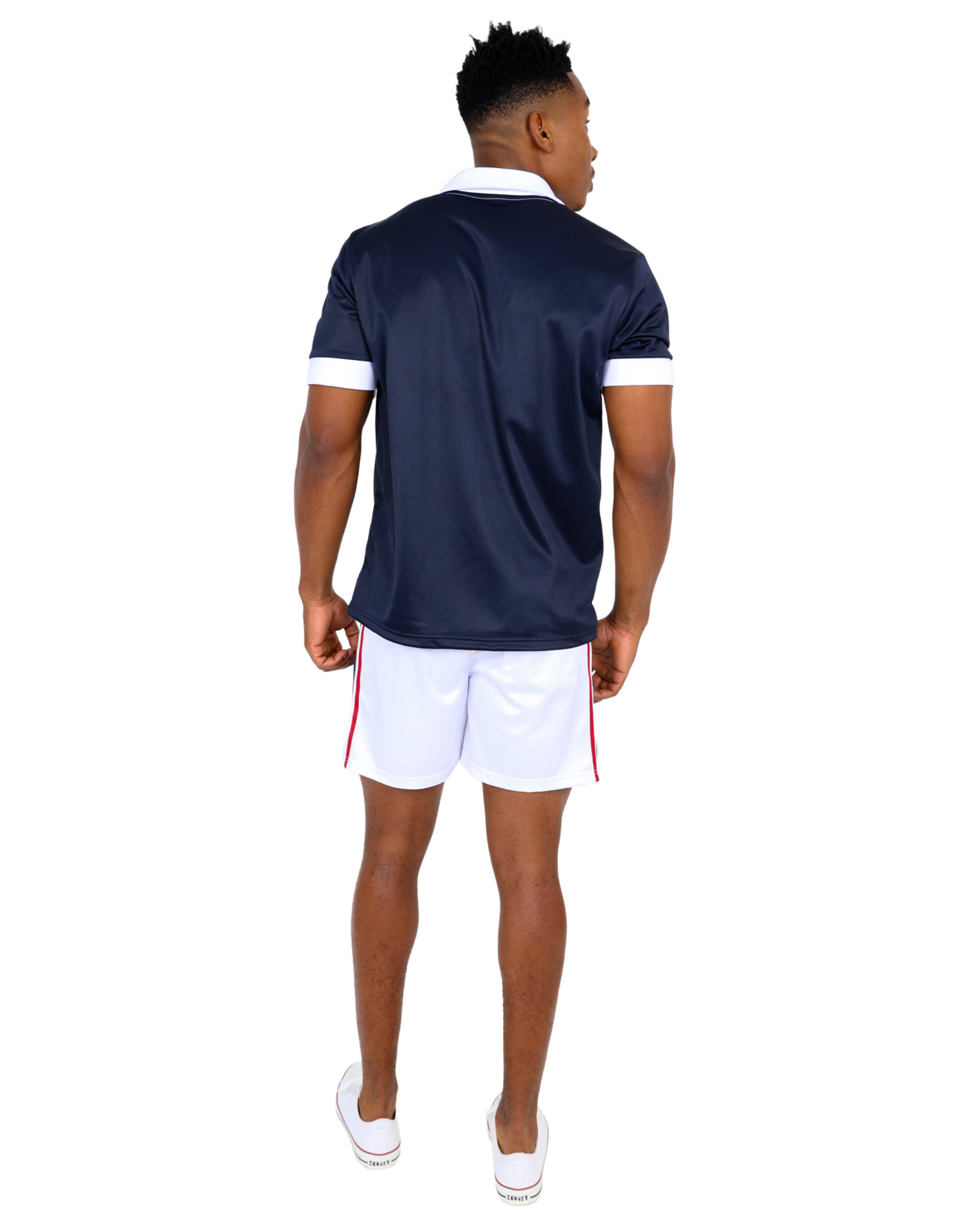 Short Sleeve Nautical Colour Block Golfer