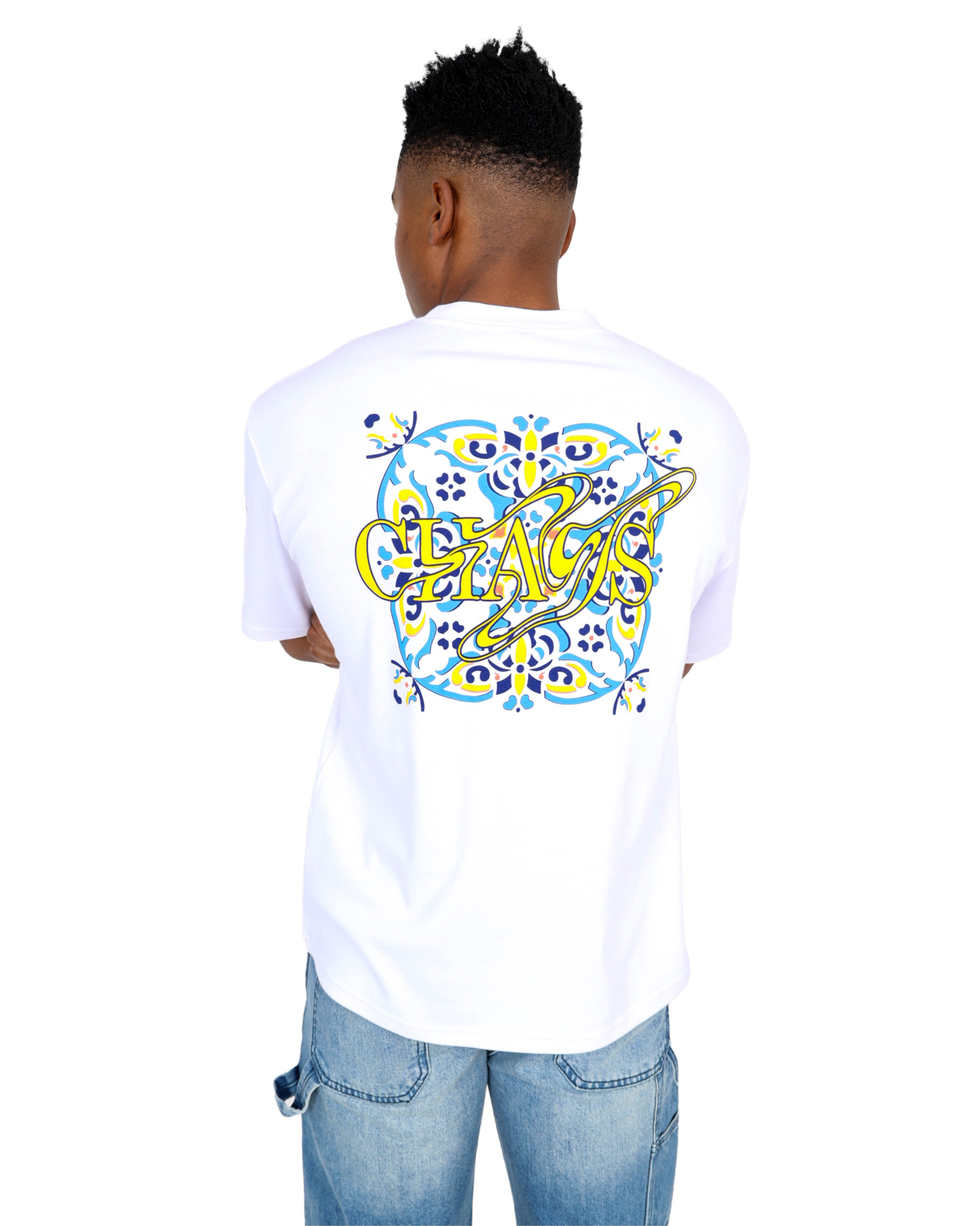 Short Sleeve Chaos Skull Graphic T-Shirt