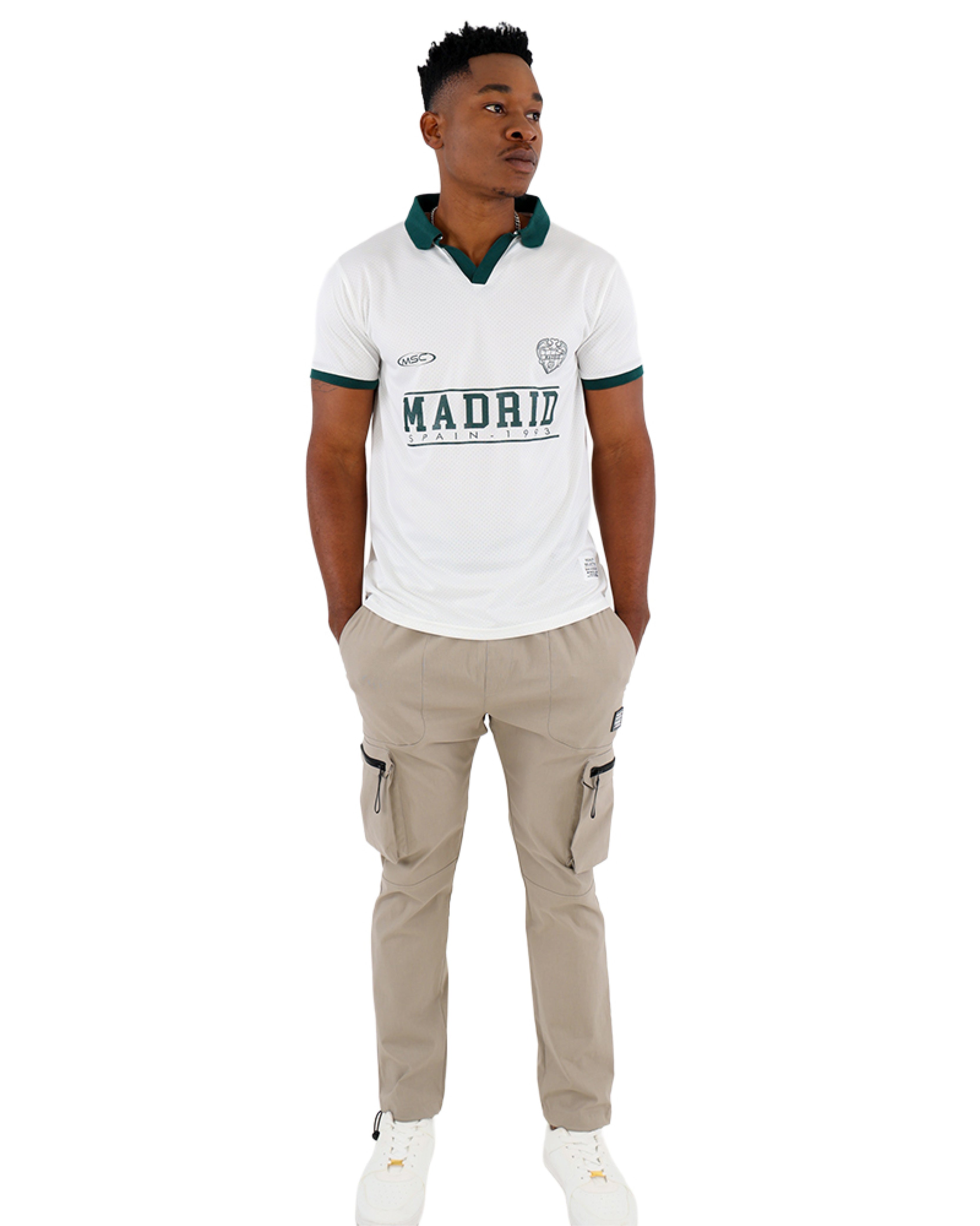 Johnny Collar Short Sleeve "Madrid" Shirt