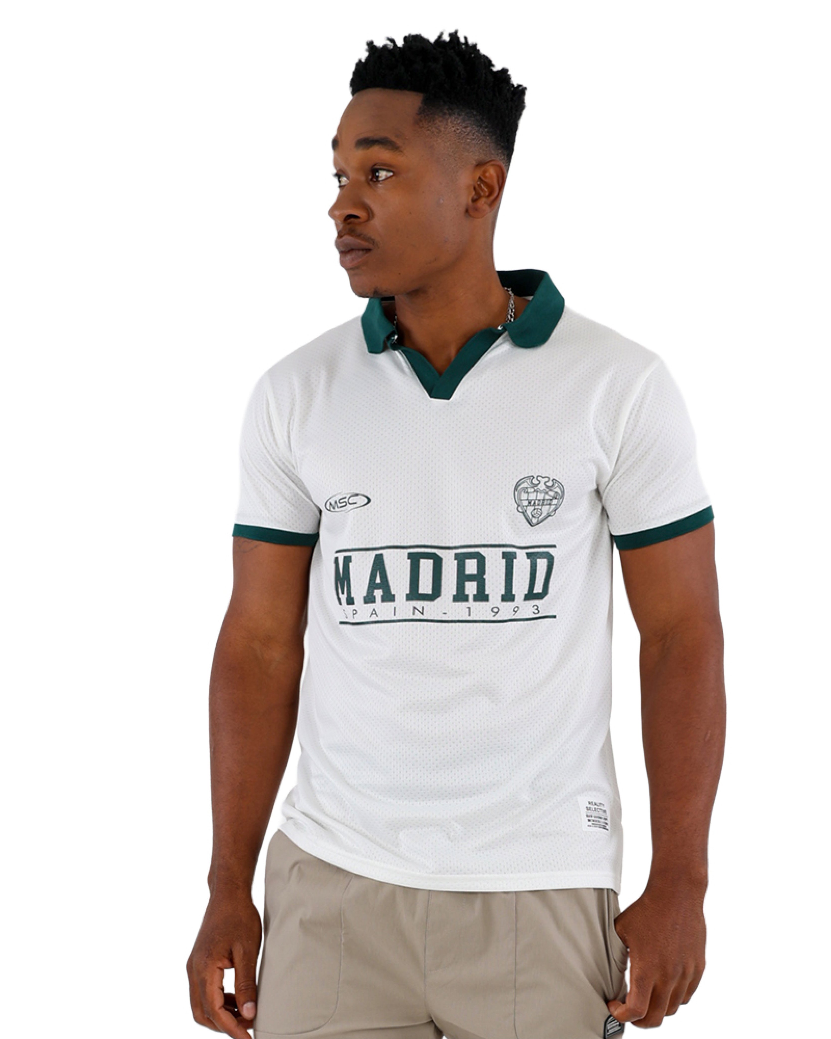 Johnny Collar Short Sleeve "Madrid" Shirt