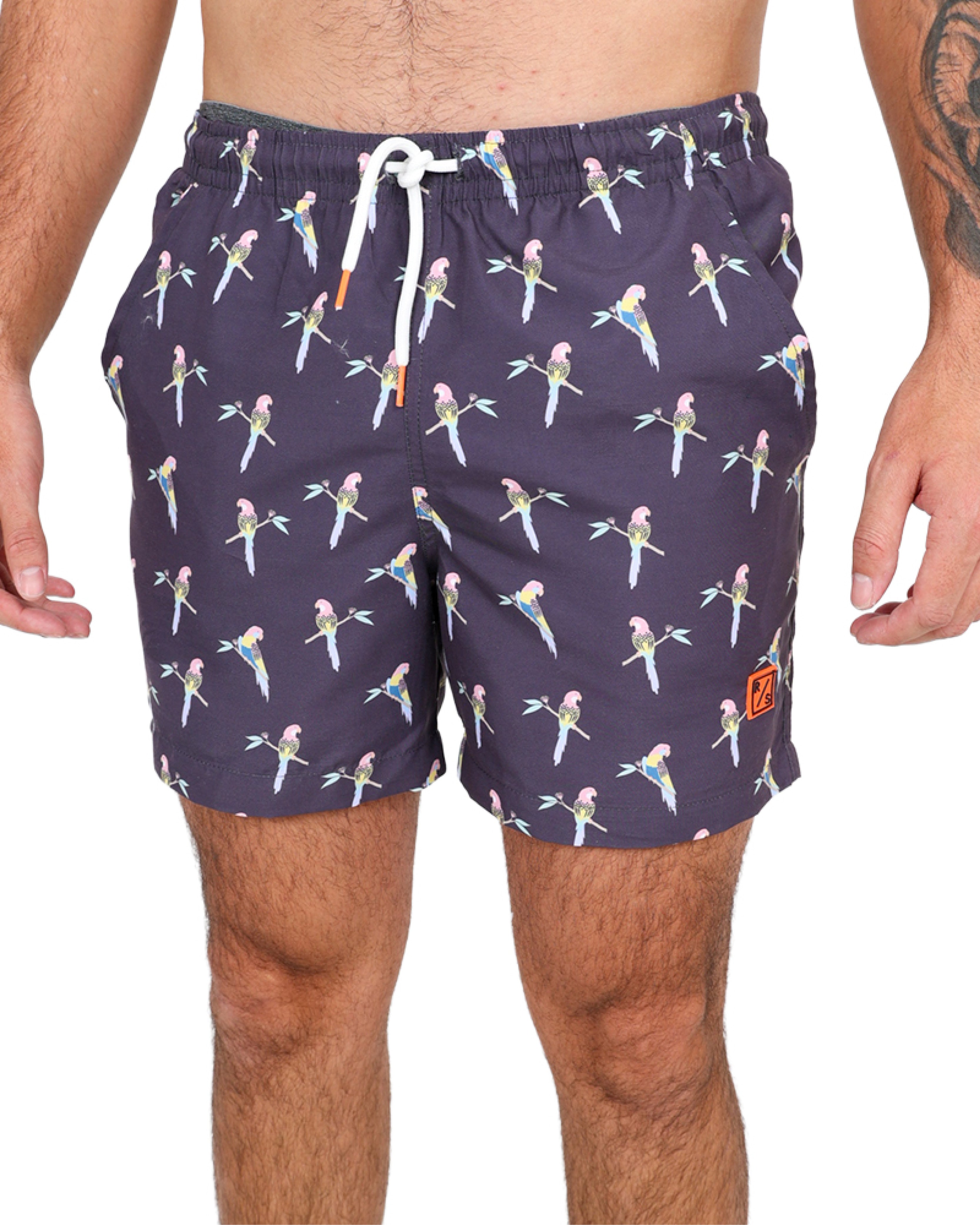 Parrot Print Swim Shorts
