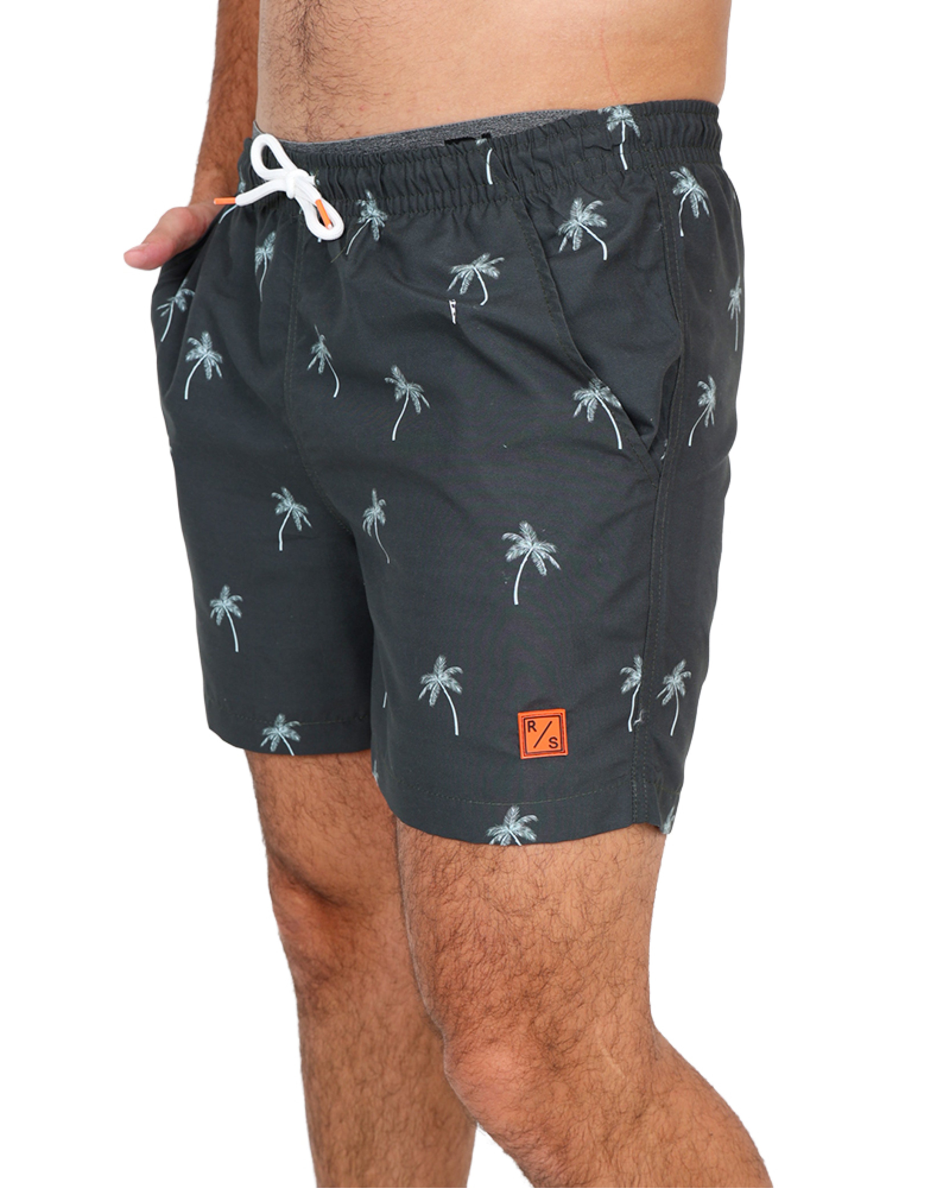 Palm Print Swim Shorts