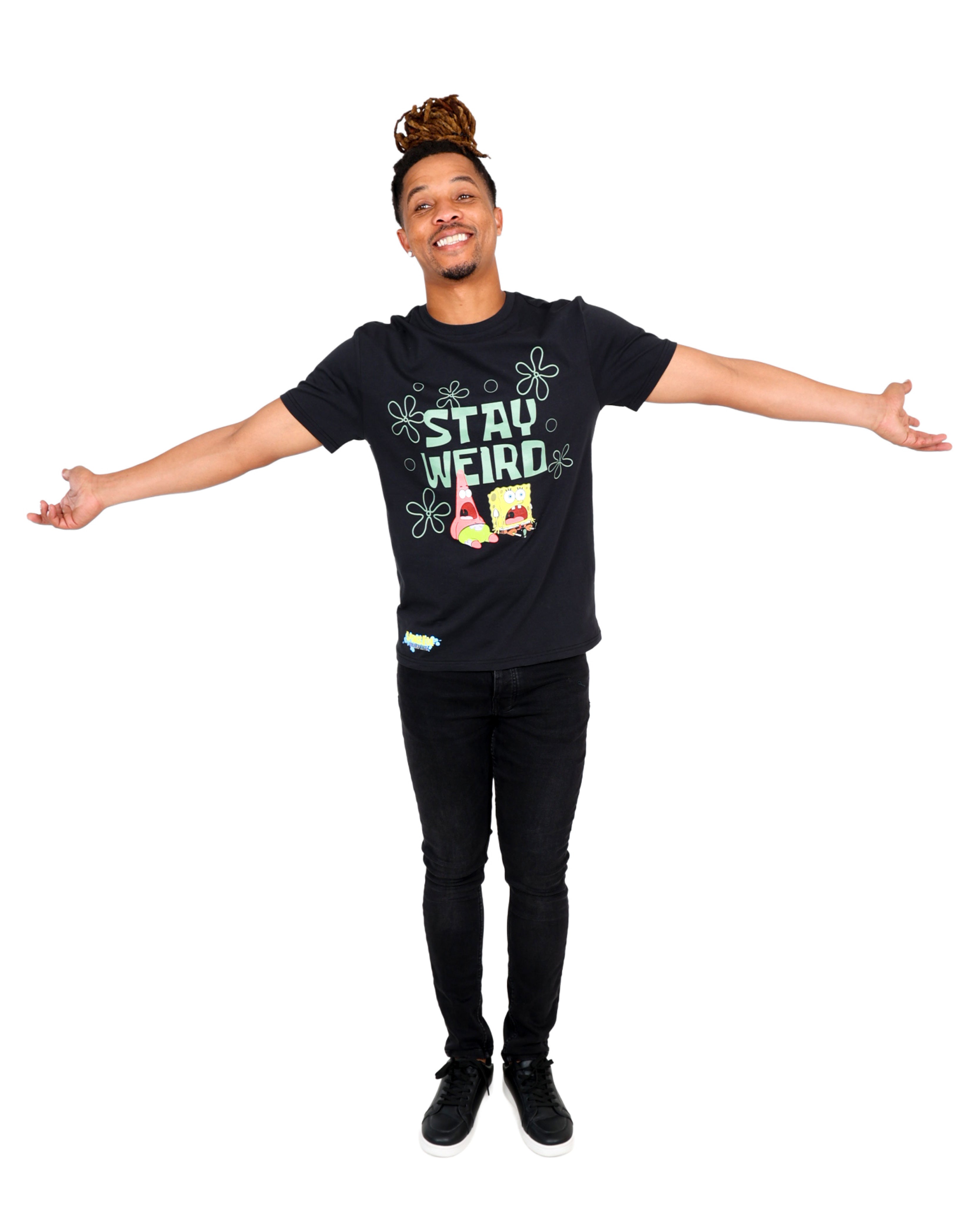 Short Sleeve Stay Weird Spongebob T-Shirt