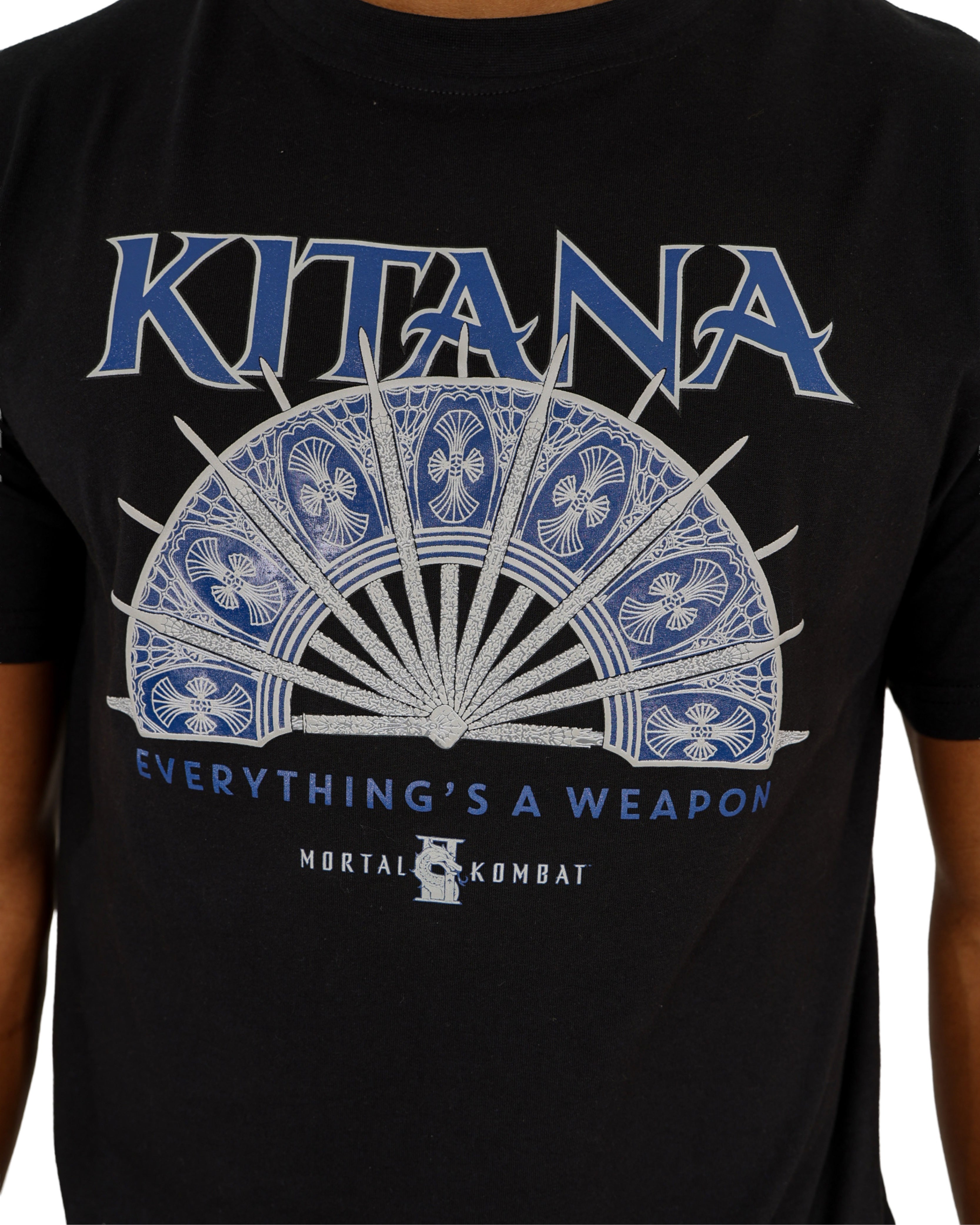 Mortal Kombat II - Kitana, 'Everything’s A Weapon’ Steel-Fan Graphic T-Shirt