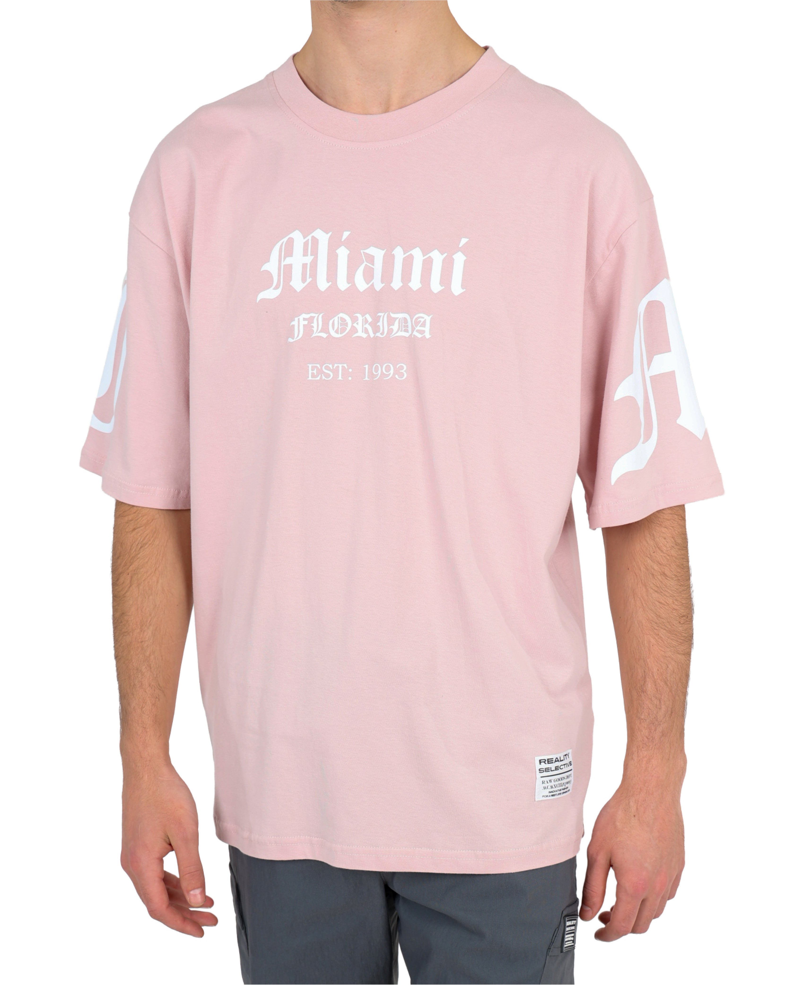 Short Sleeve Pink Miami Florida T-Shirt
