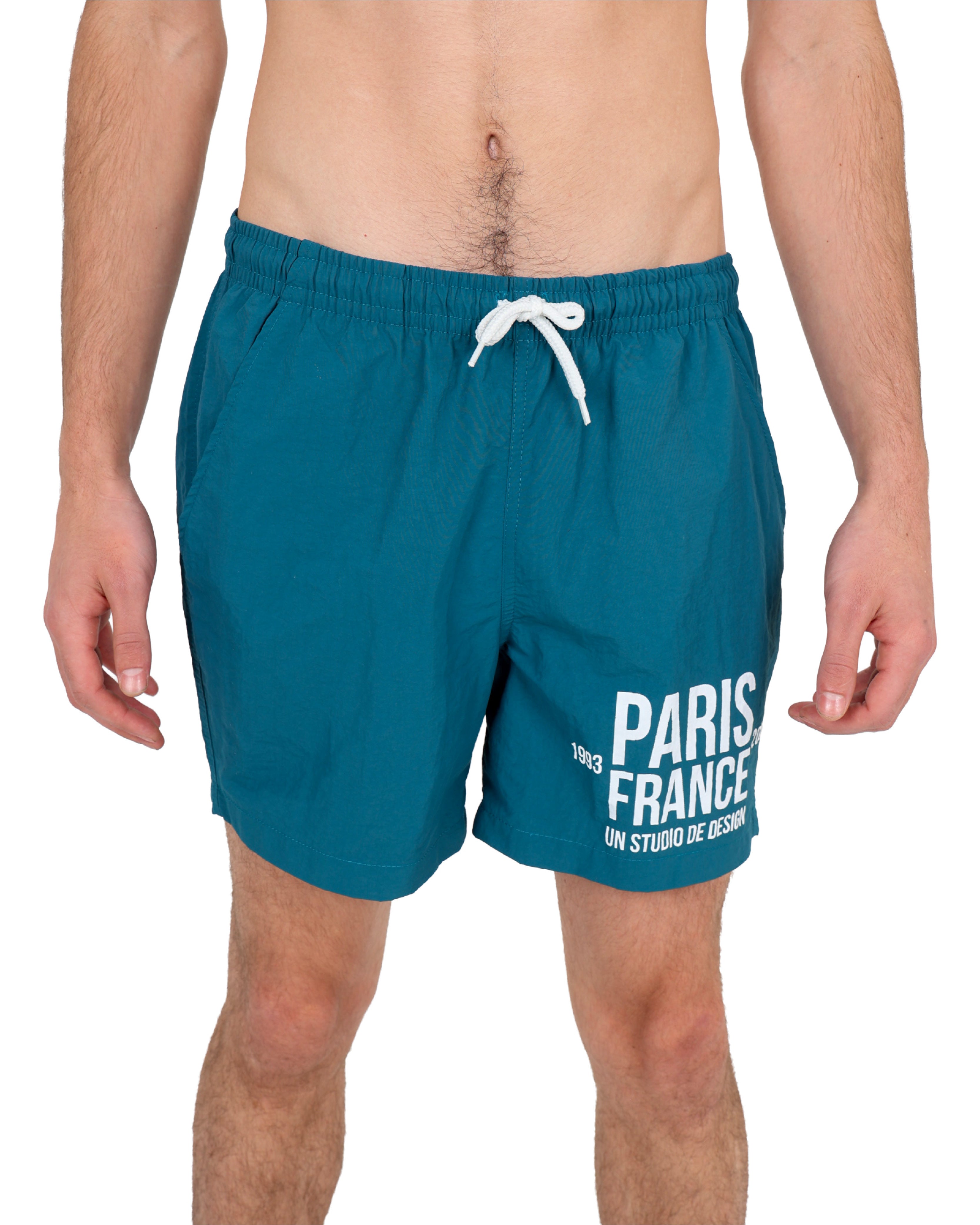 Teal Paris France Swim Shorts