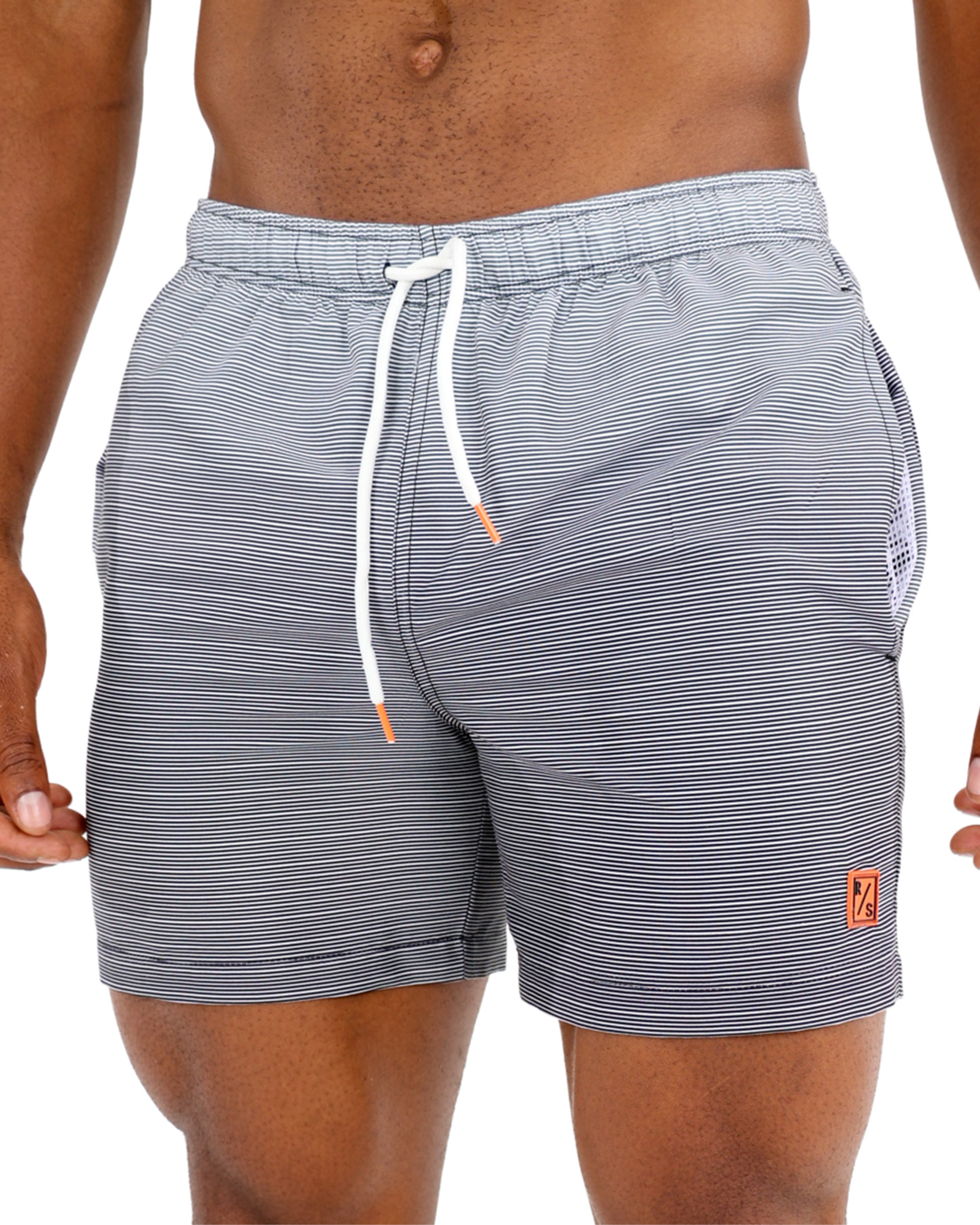 Ombre Stripe Swim Shorts