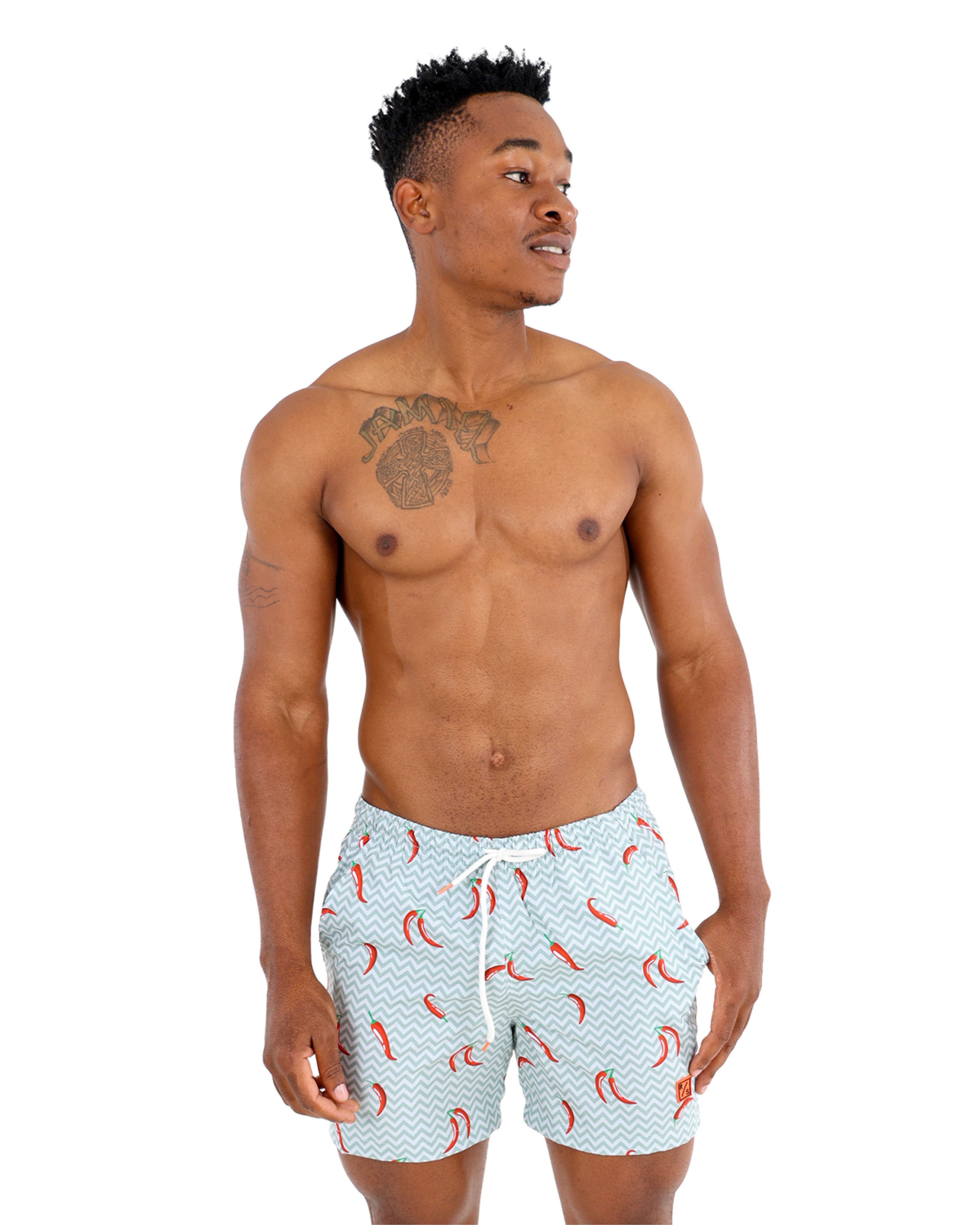 Chili Print Swim Shorts