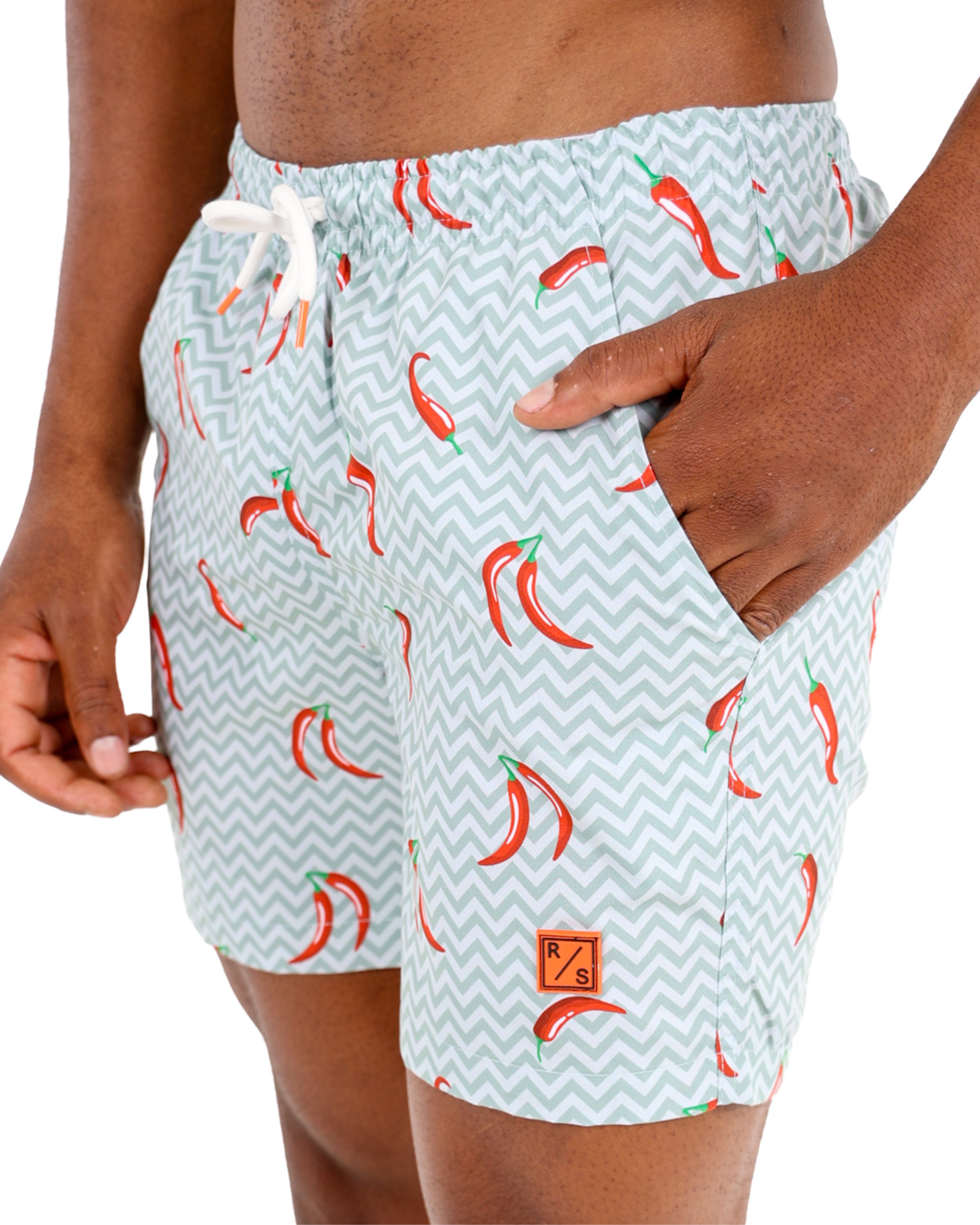 Chili Print Swim Shorts