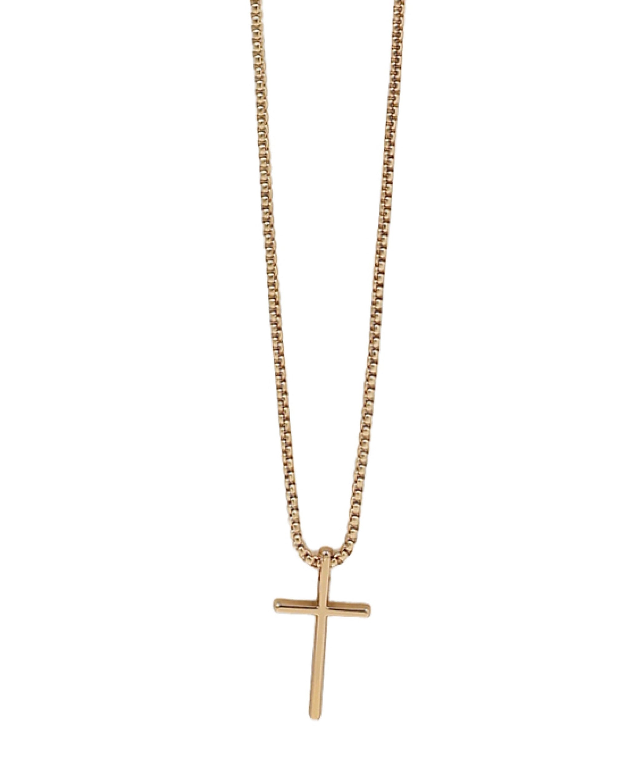 Men's Gold Cross Necklace
