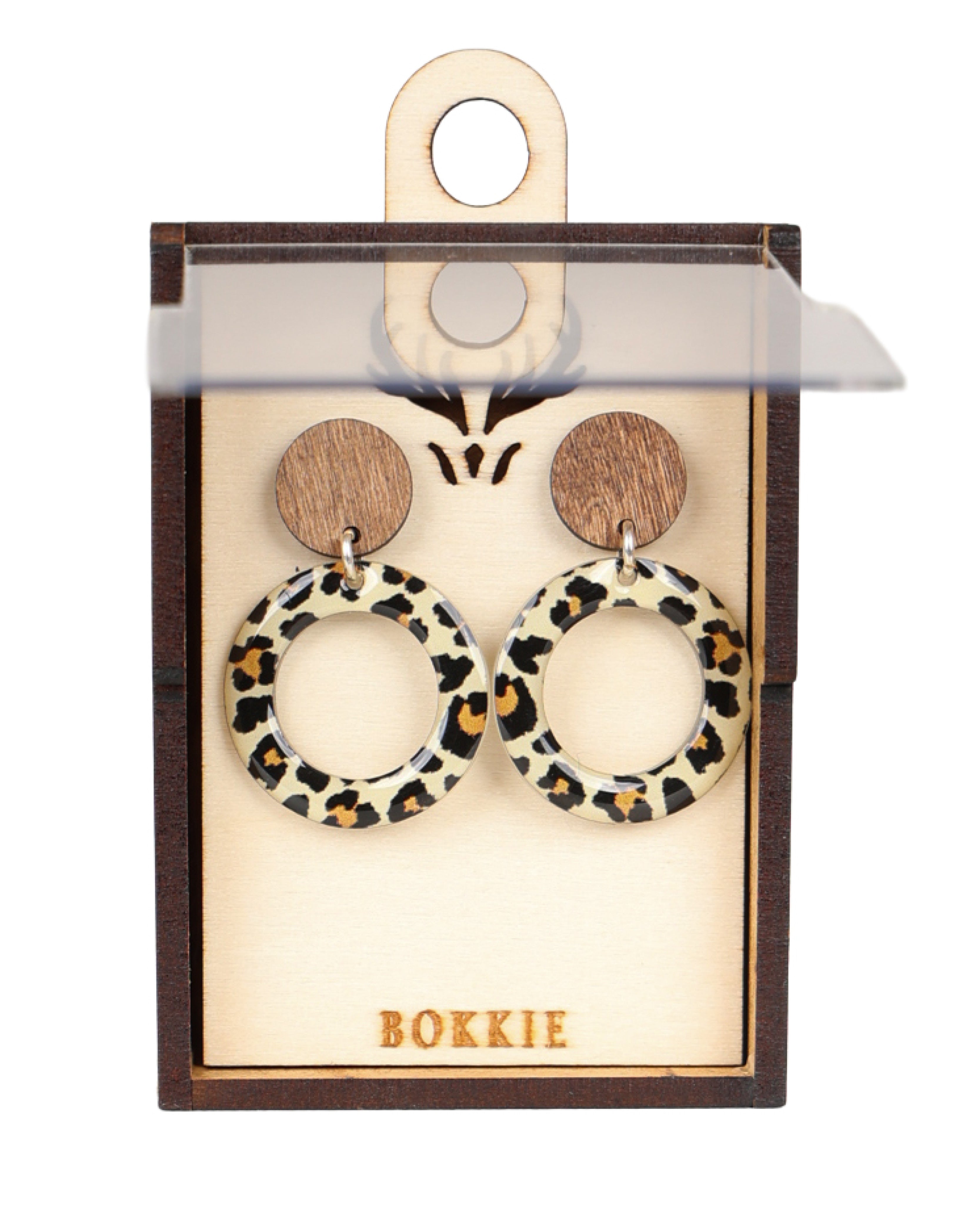 Leopard Ring Drop Earrings