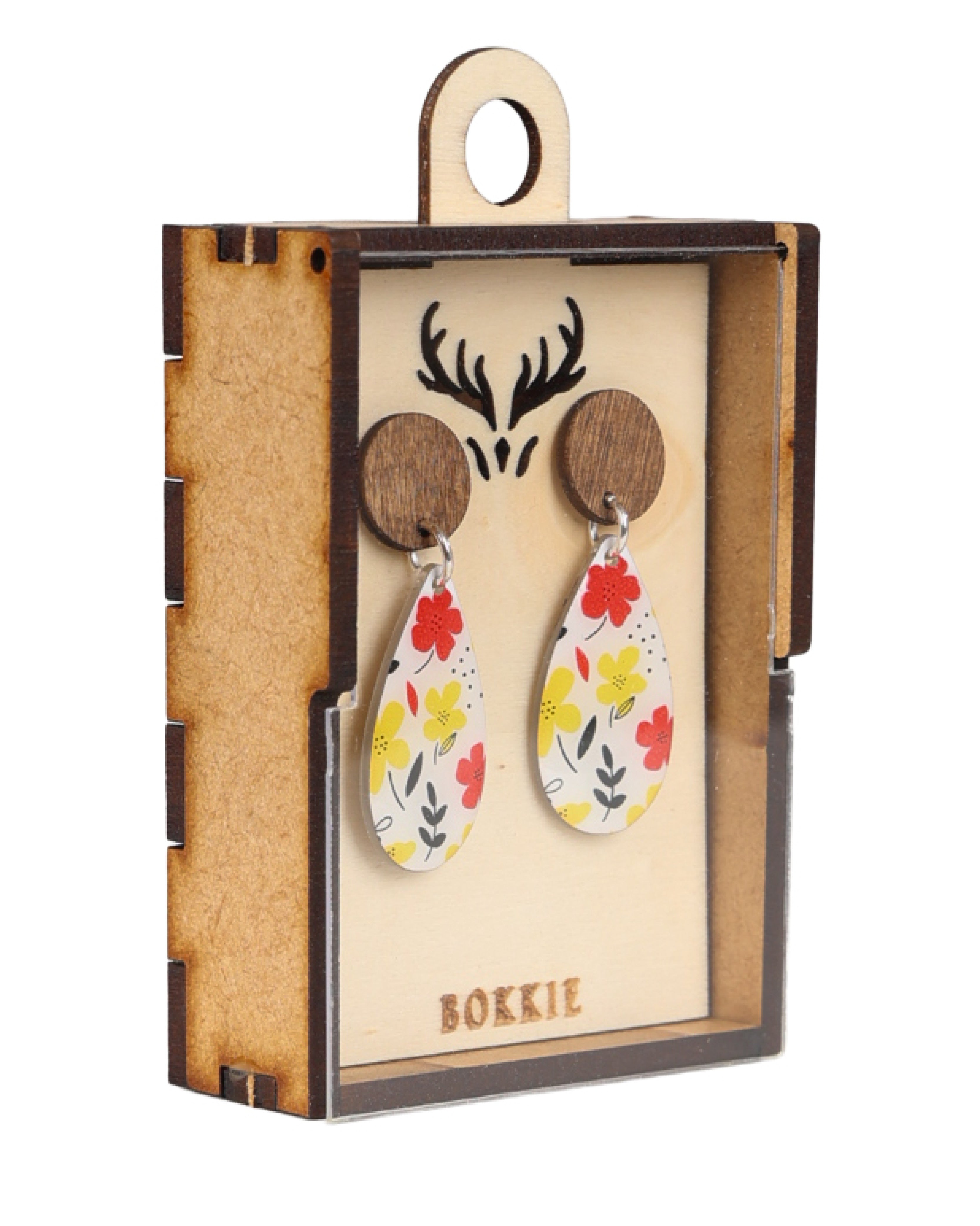 Spring Floral Drop Earrings