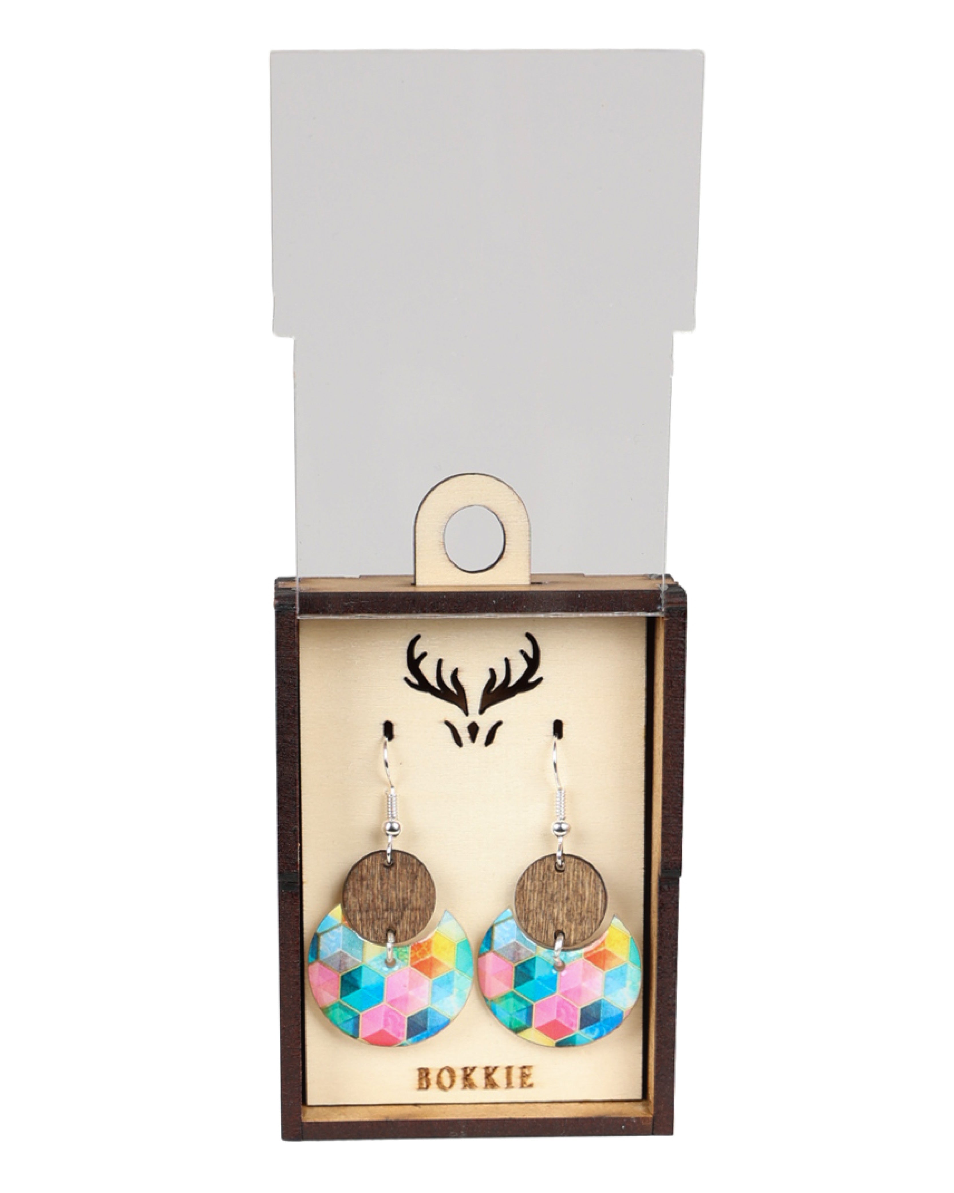 Kaleidoscope Block Drop Earrings