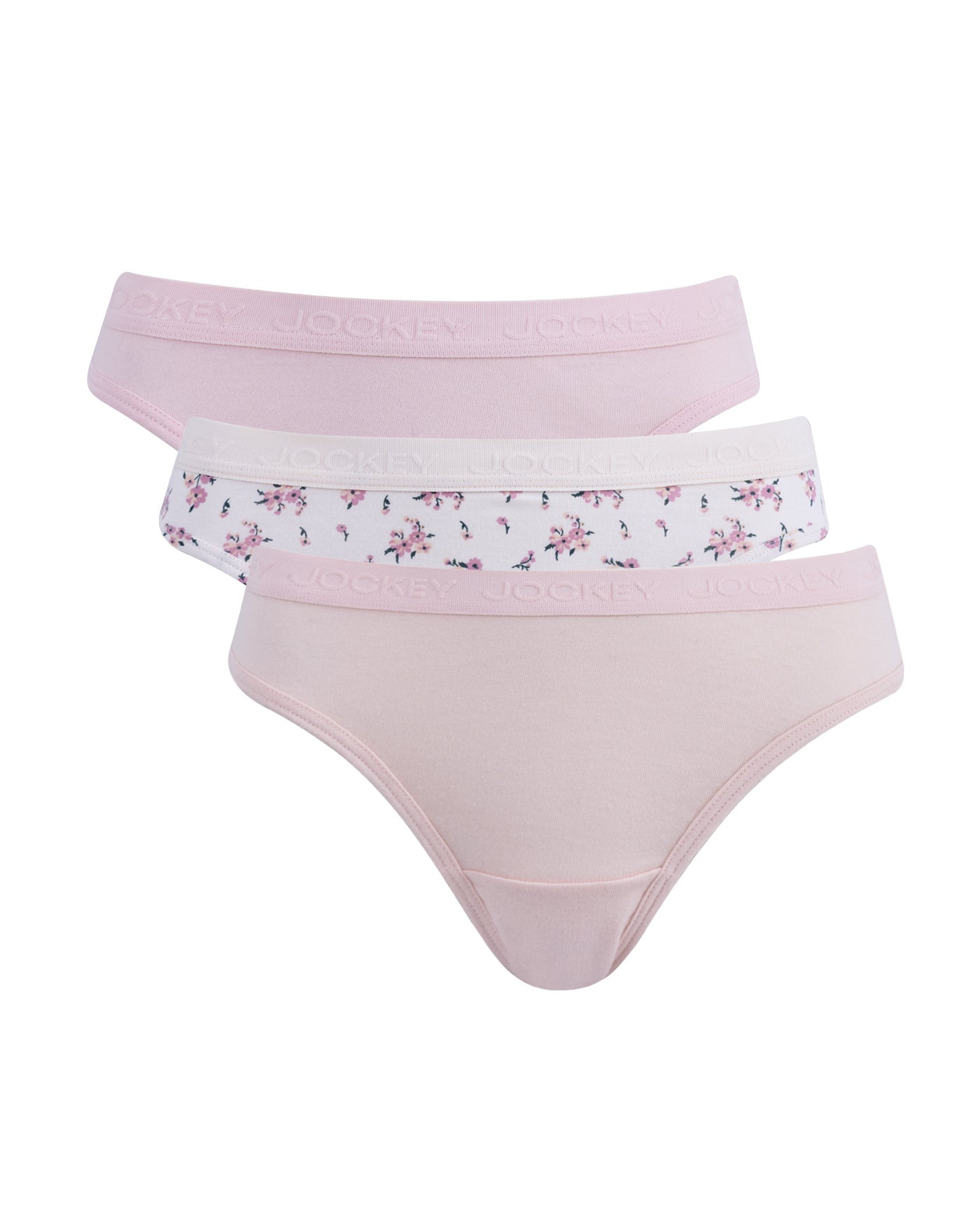 Ladies Jockey 3 Pack Bikini Pretty Petal Panties