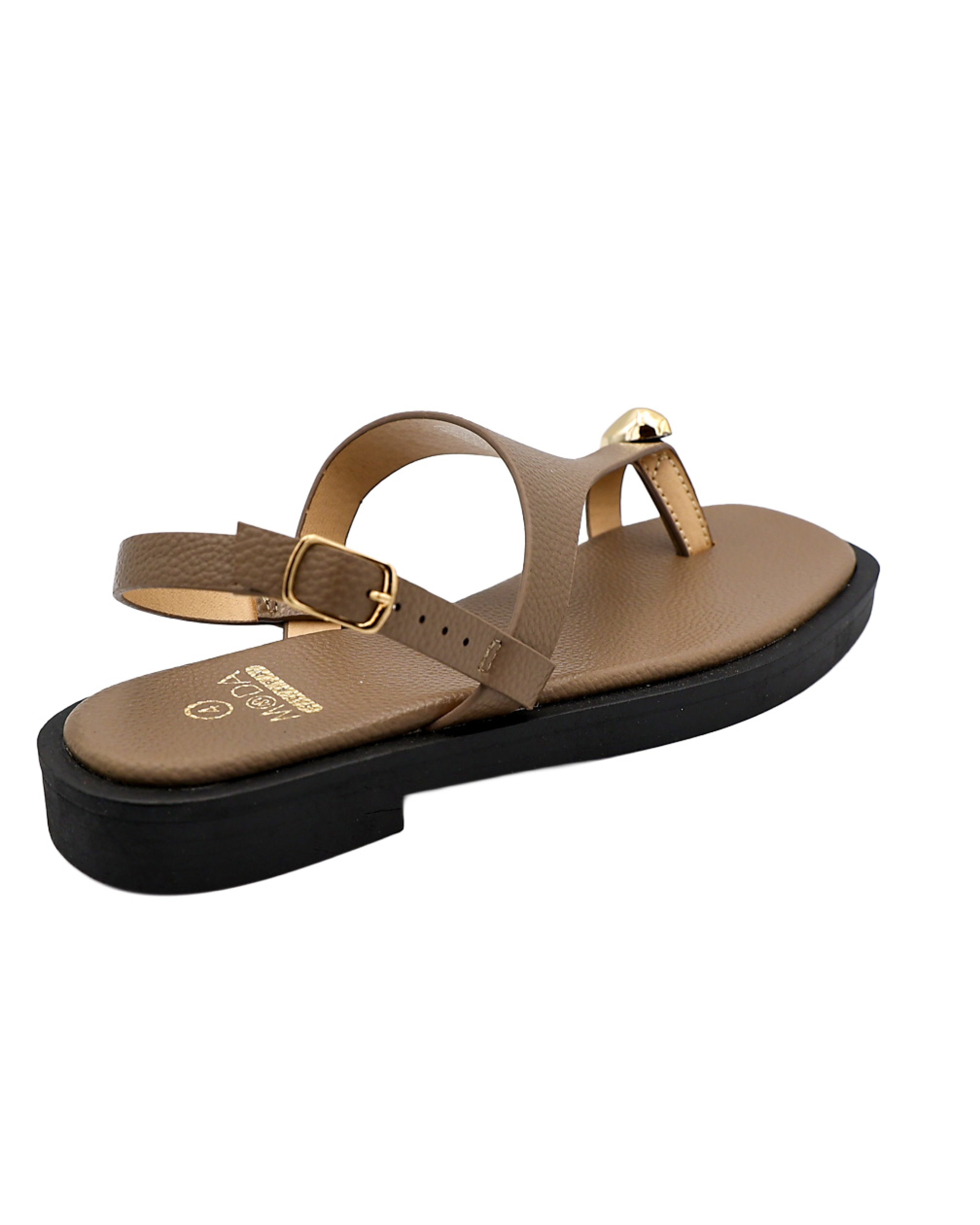 Toepost Gold Nugget Slingback Sandals