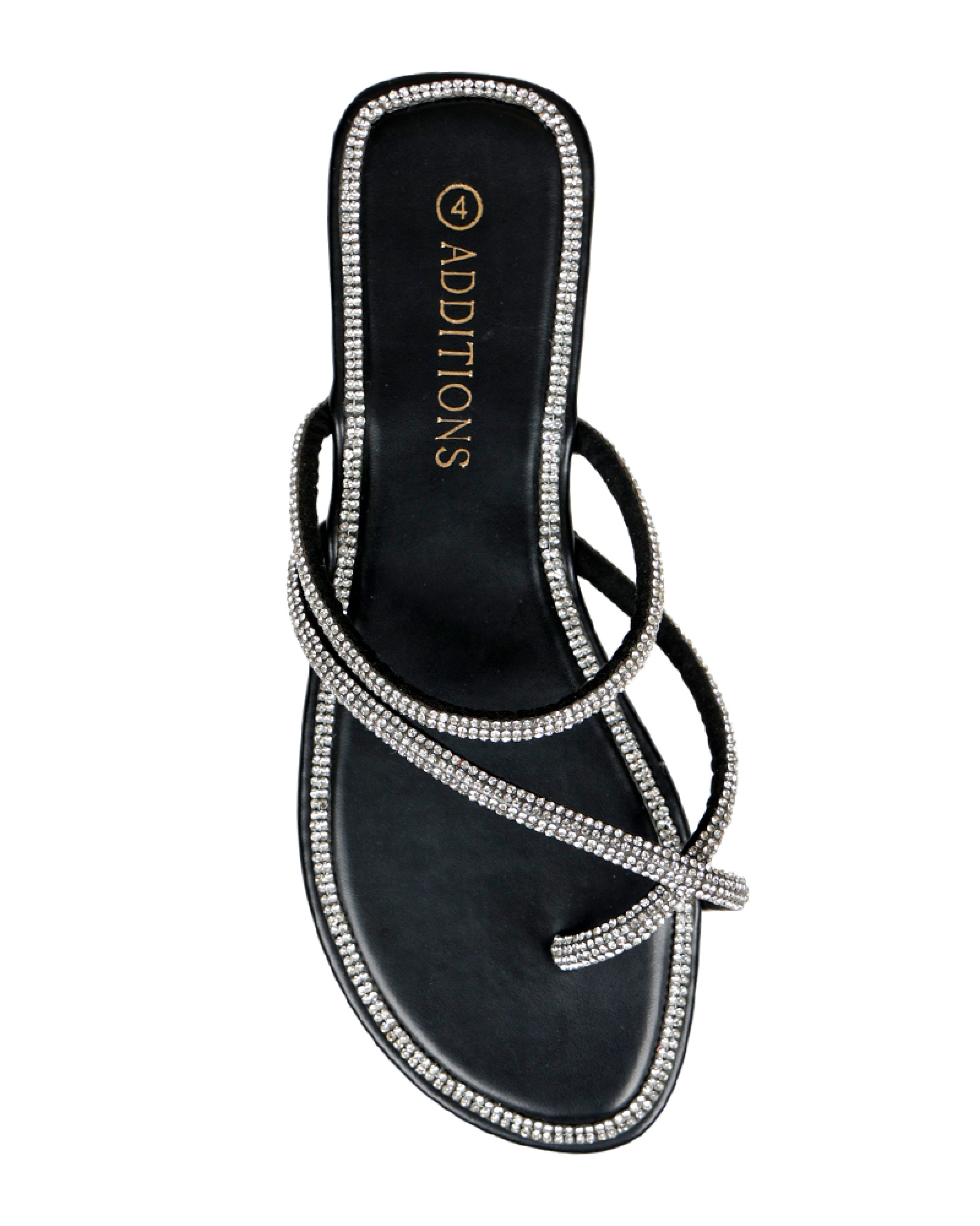 Strappy Embellished Sandals