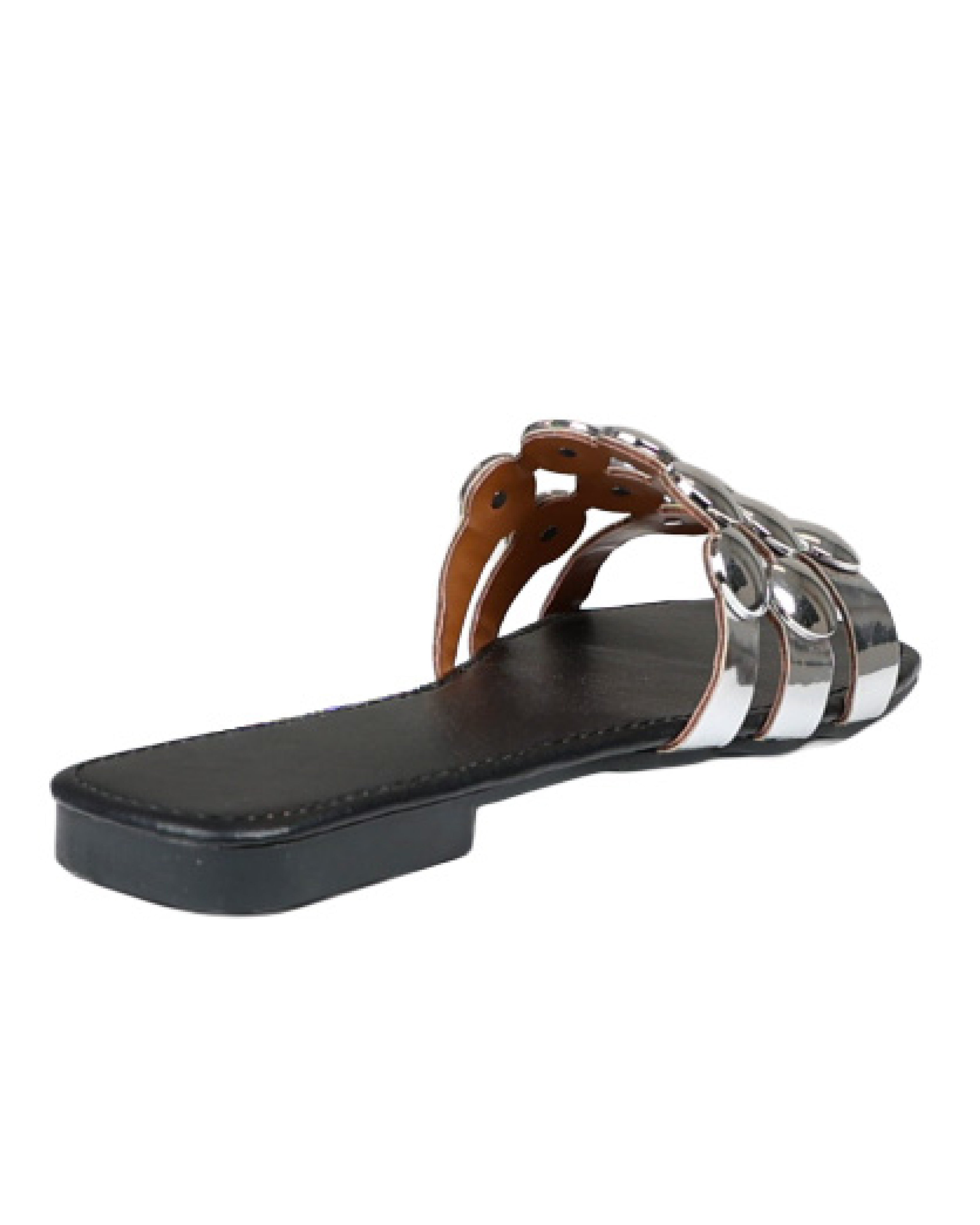 Bubble Detail Flat Sandal