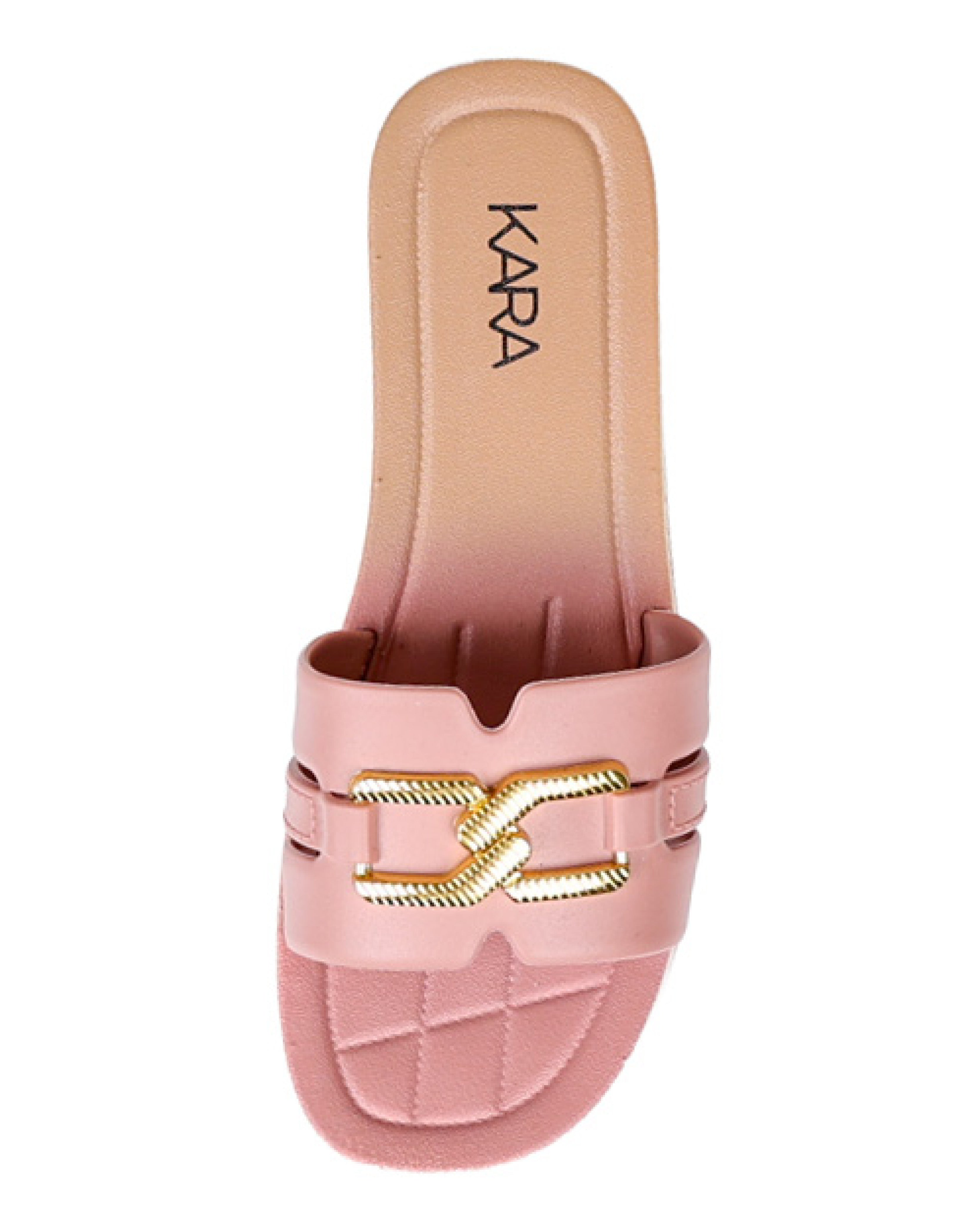 Mink Buckle Detail Resort Mule