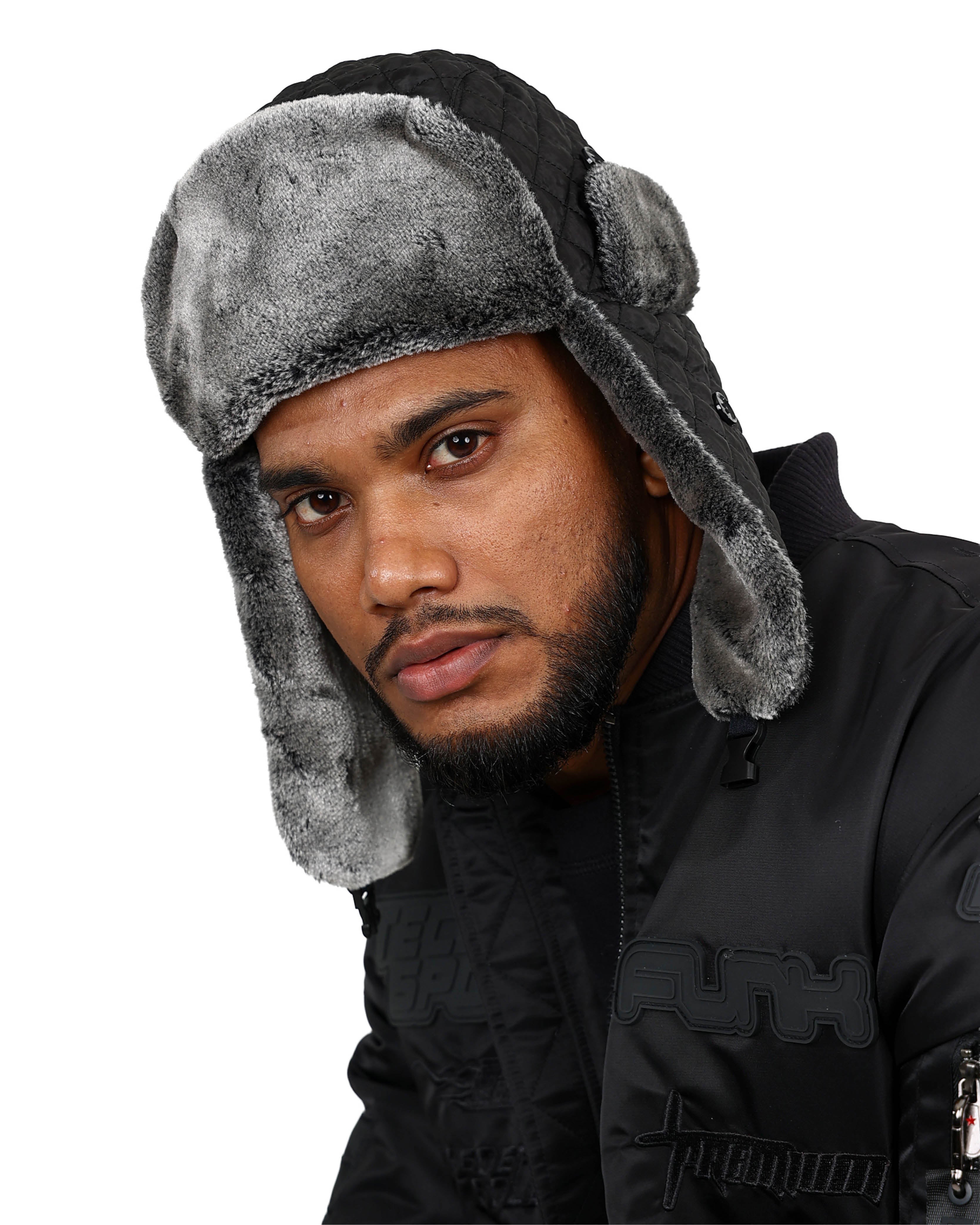 Black Waterproof Trapper Winter Hat
