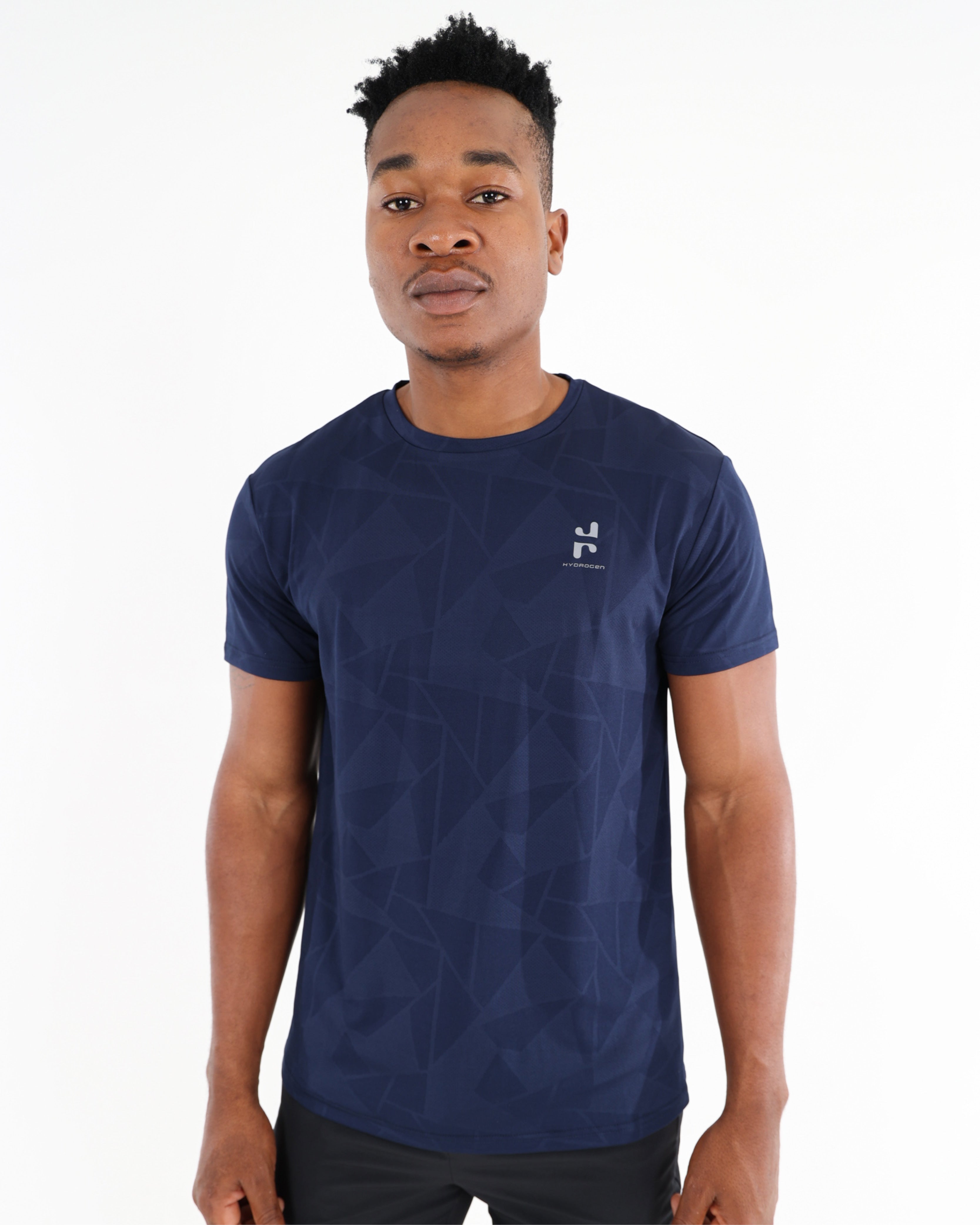 Short Sleeve Geometric Print Active T-Shirt