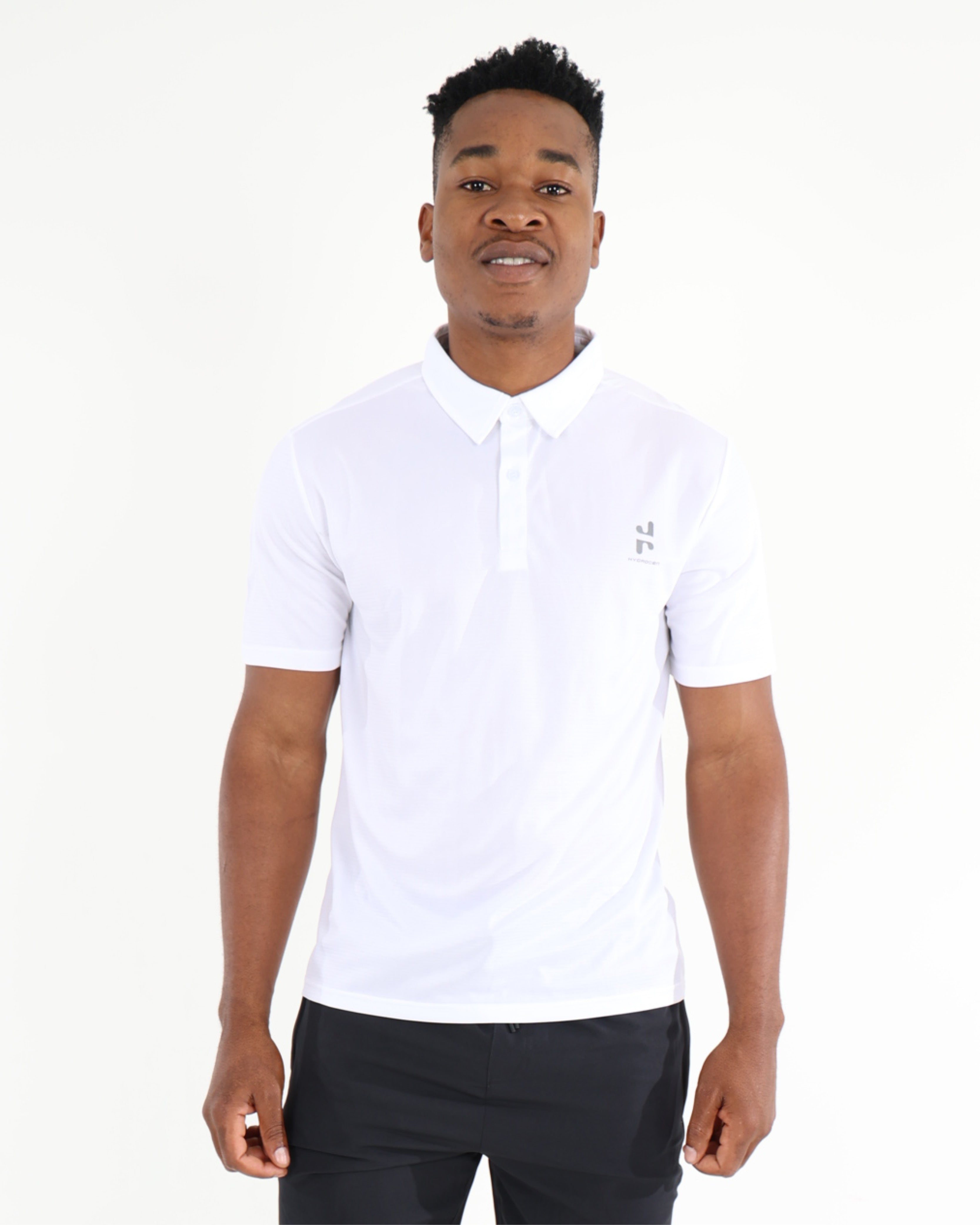 White Short Sleeve Active Golfer