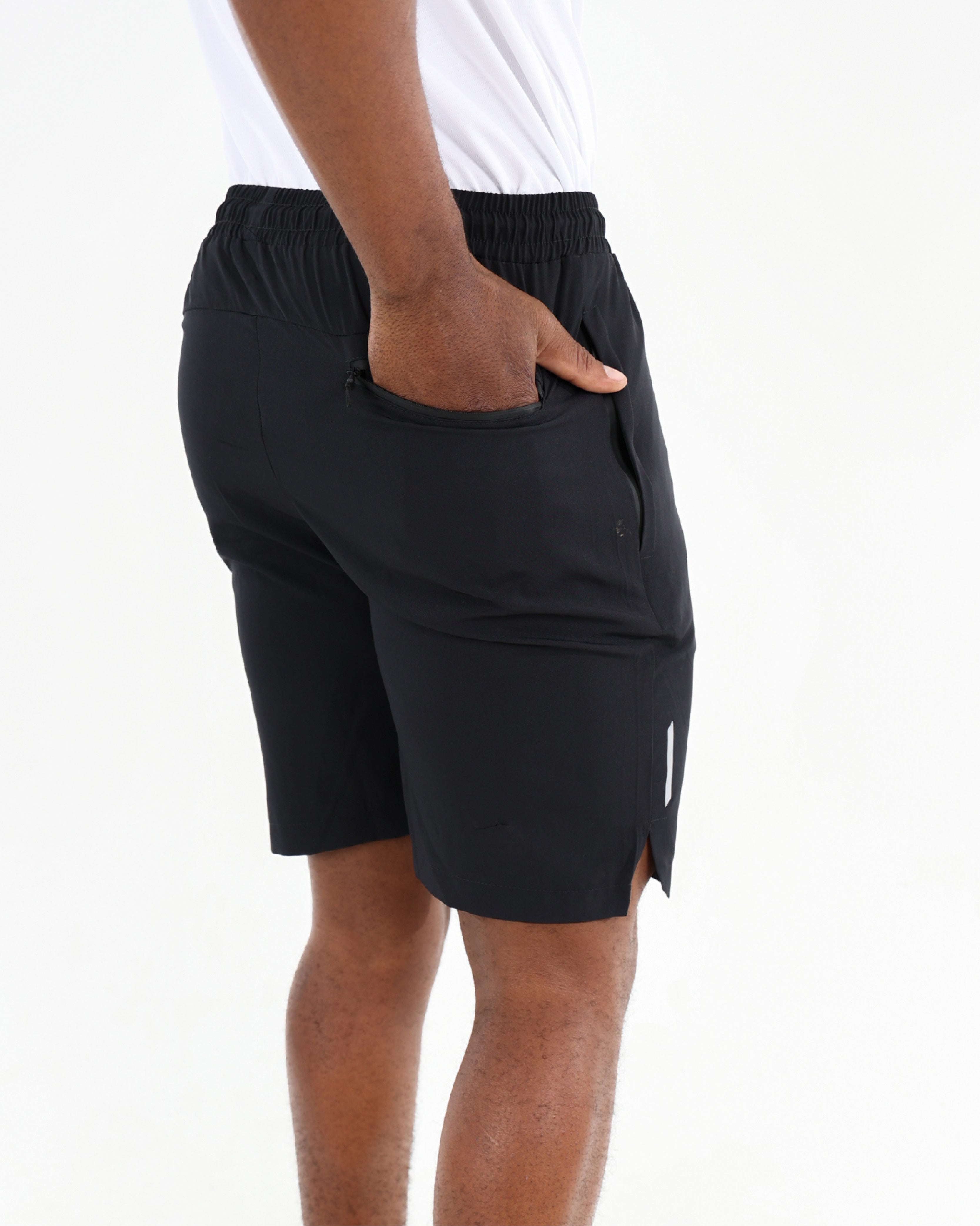 Black Stretch Active Shorts