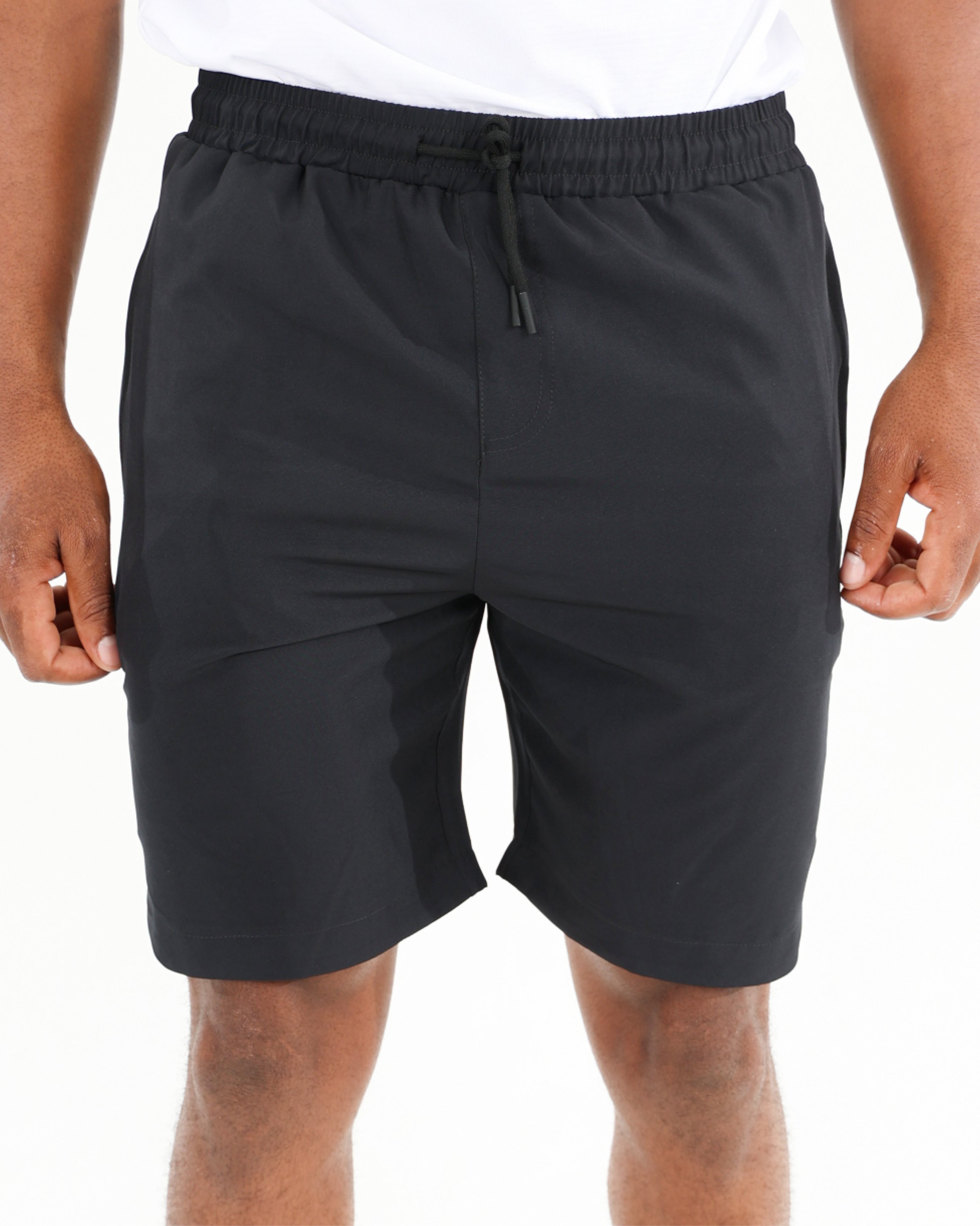 Black Stretch Active Shorts