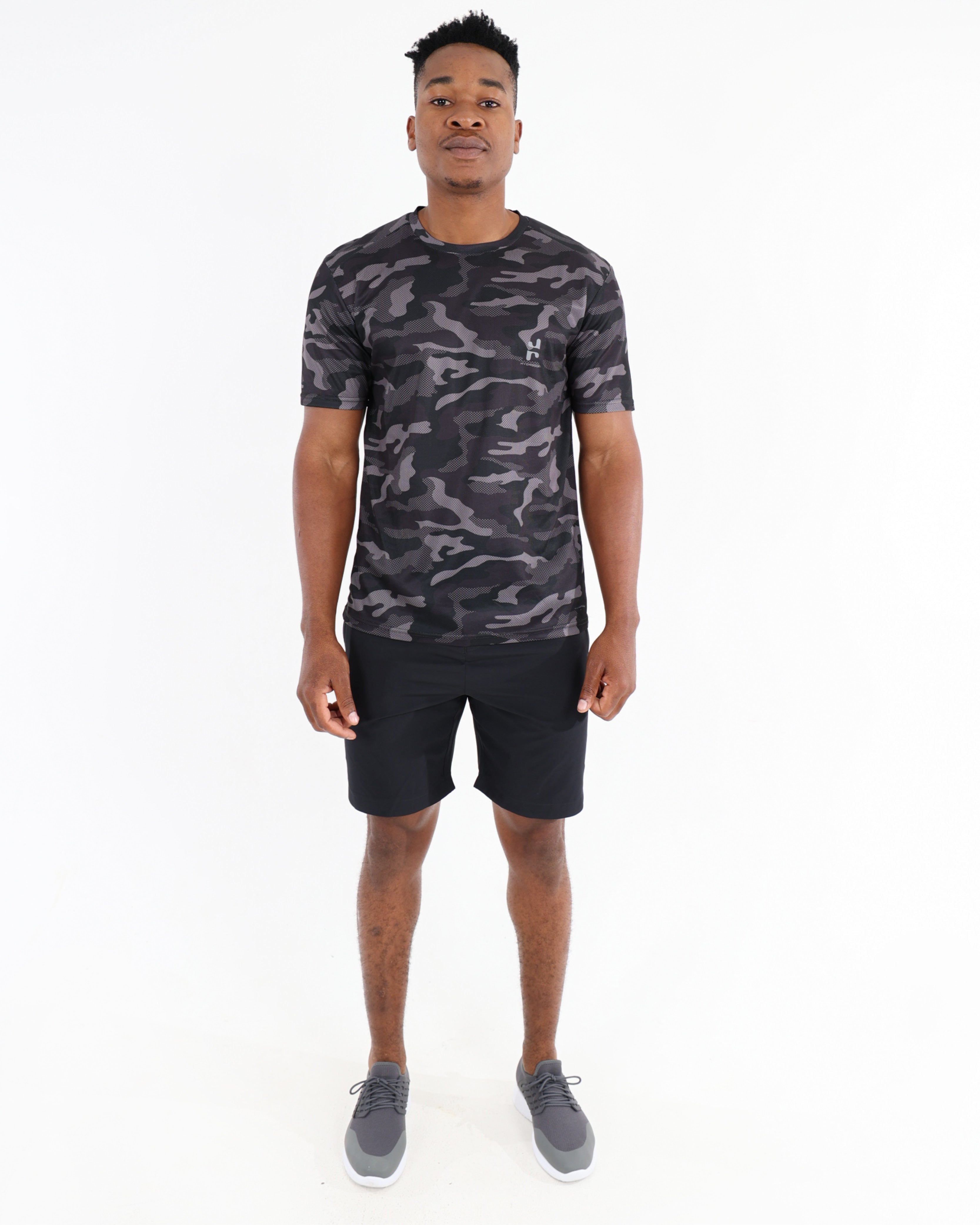 Short Sleeve Camo Print Active T-Shirt