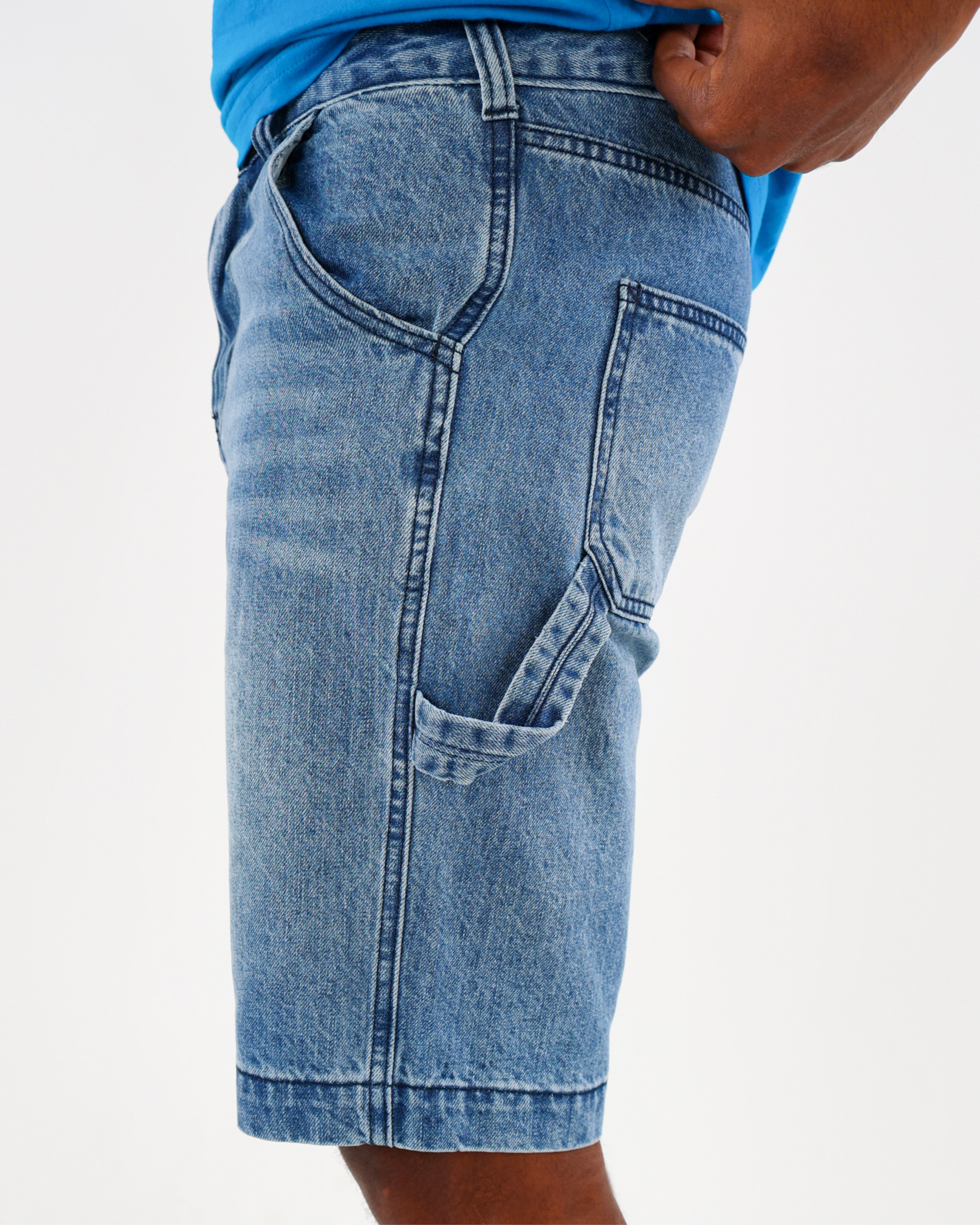 Carpenter Medium Indigo Denim Shorts