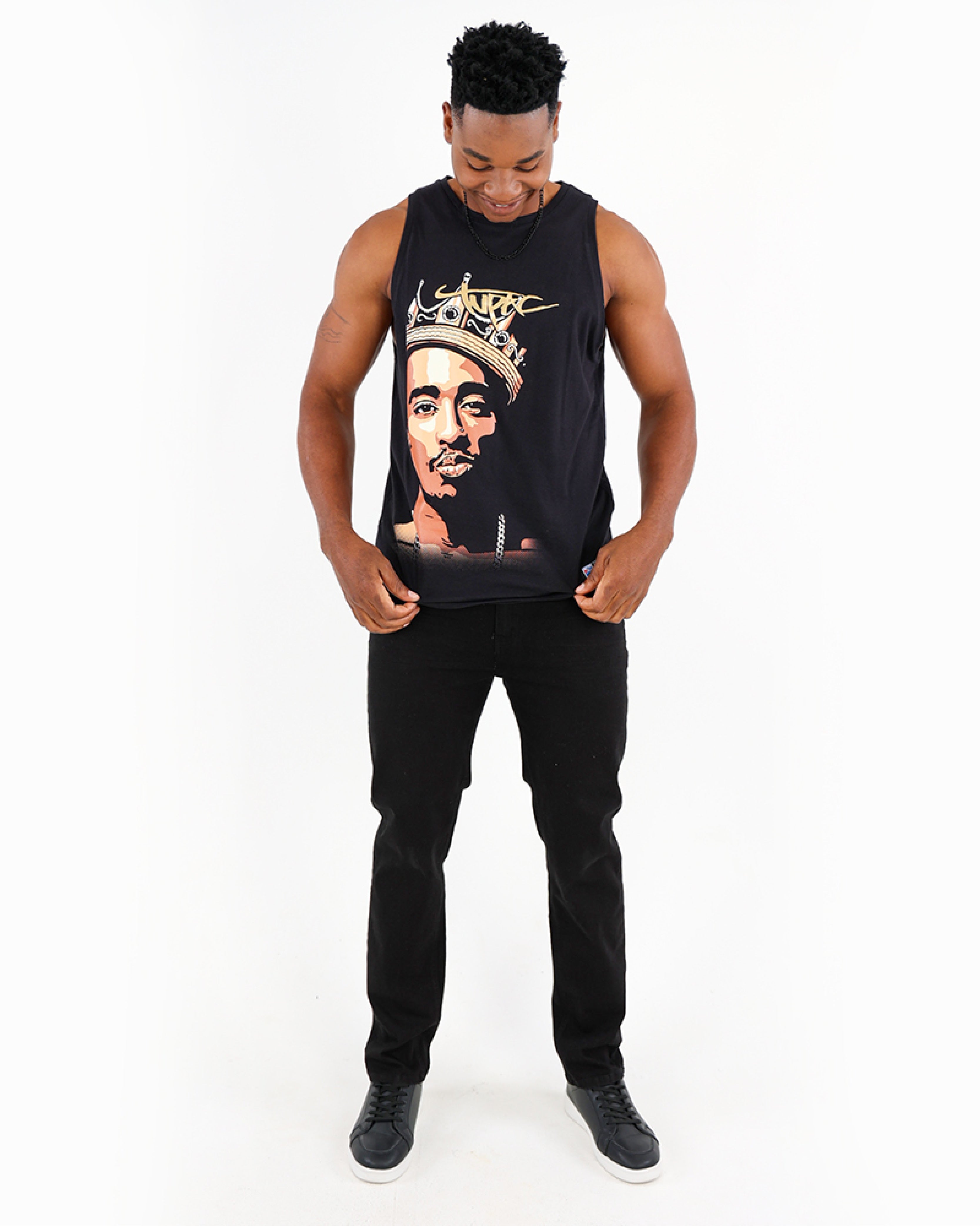 Black Slim Fit Tapered Jeans