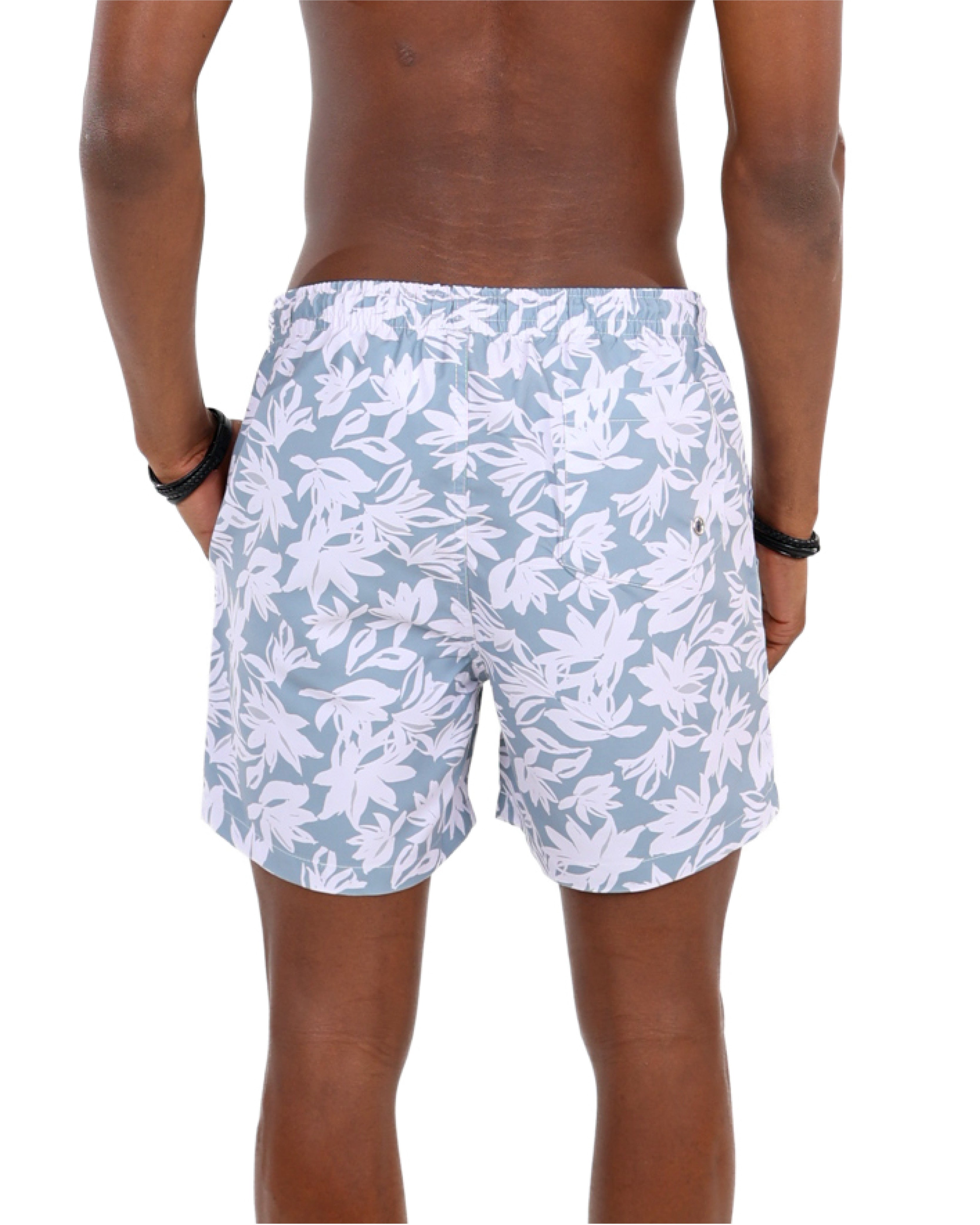 Leaf Print Swim Shorts