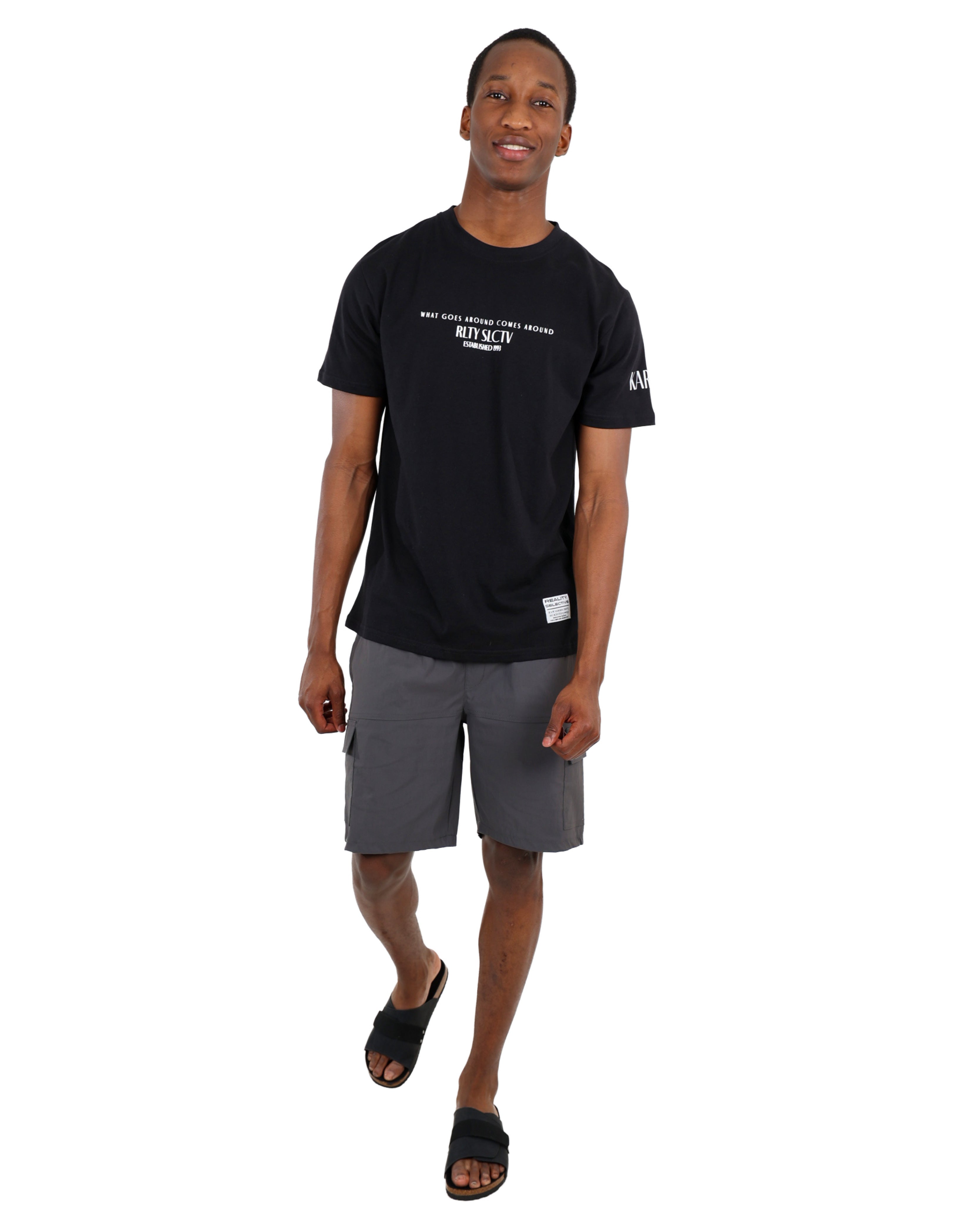 Karma Graphic Print Short Sleeve T-Shirt