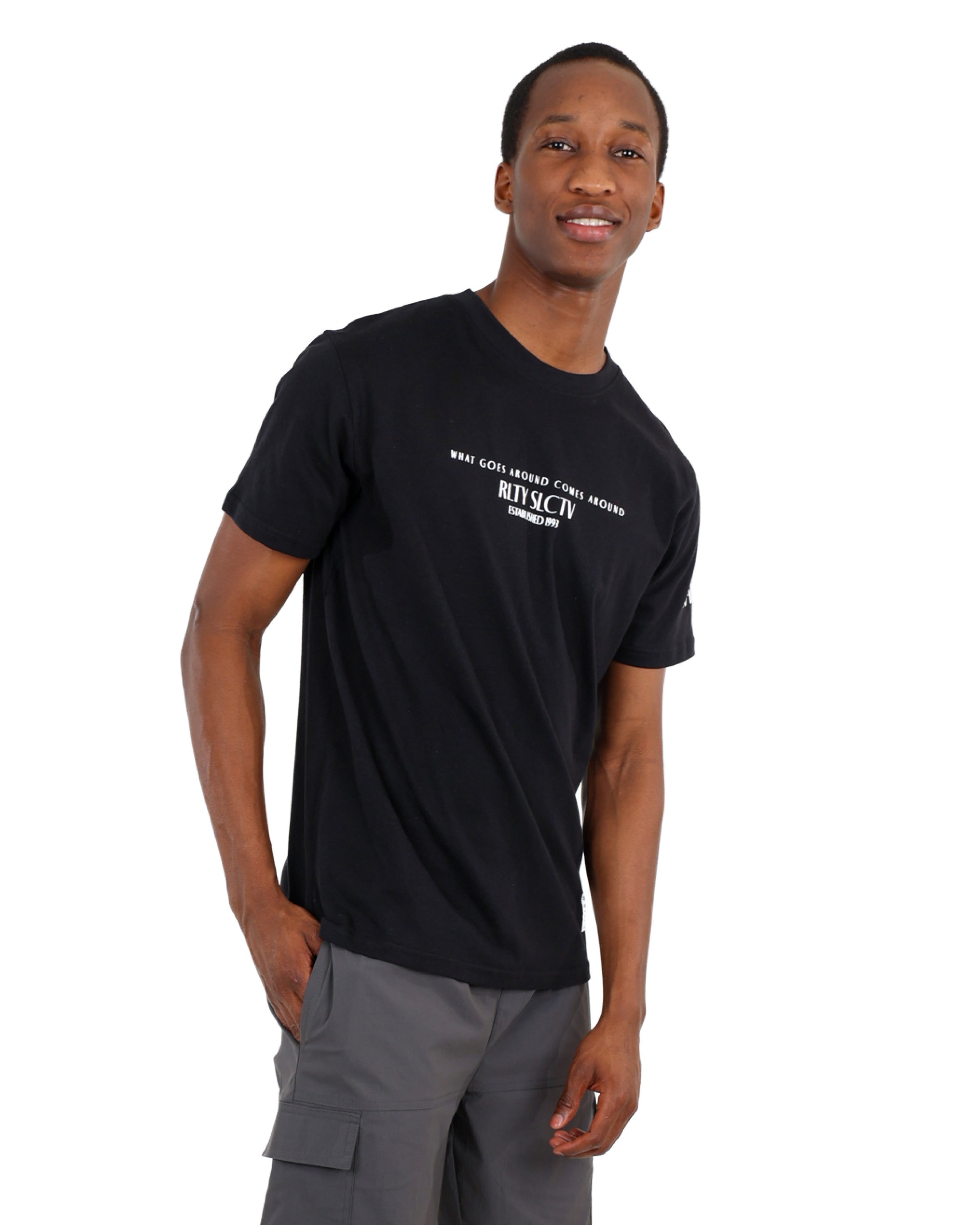 Karma Graphic Print Short Sleeve T-Shirt