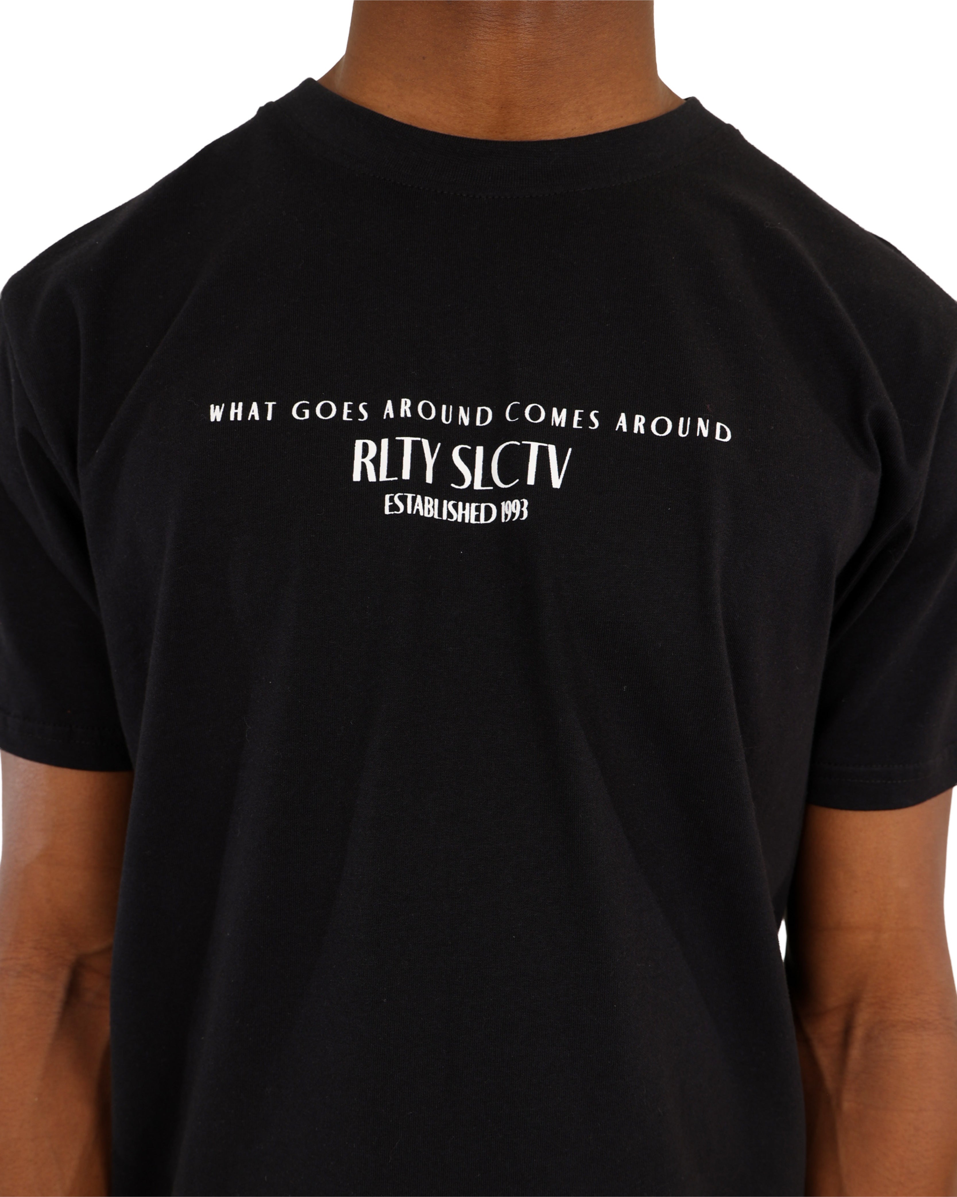 Karma Graphic Print Short Sleeve T-Shirt