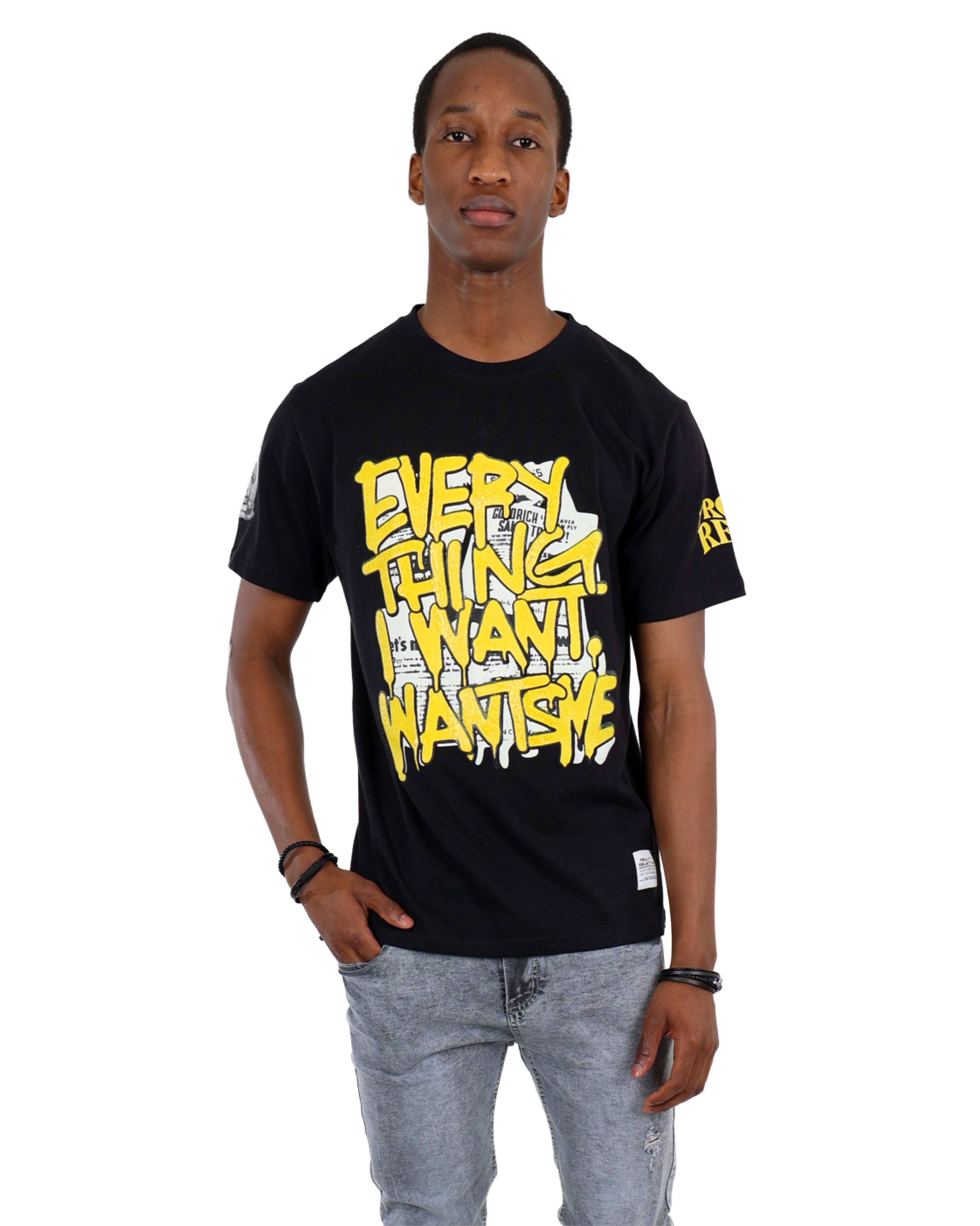 "Everything I Want" Graphic Print Short Sleeve T-Shirt