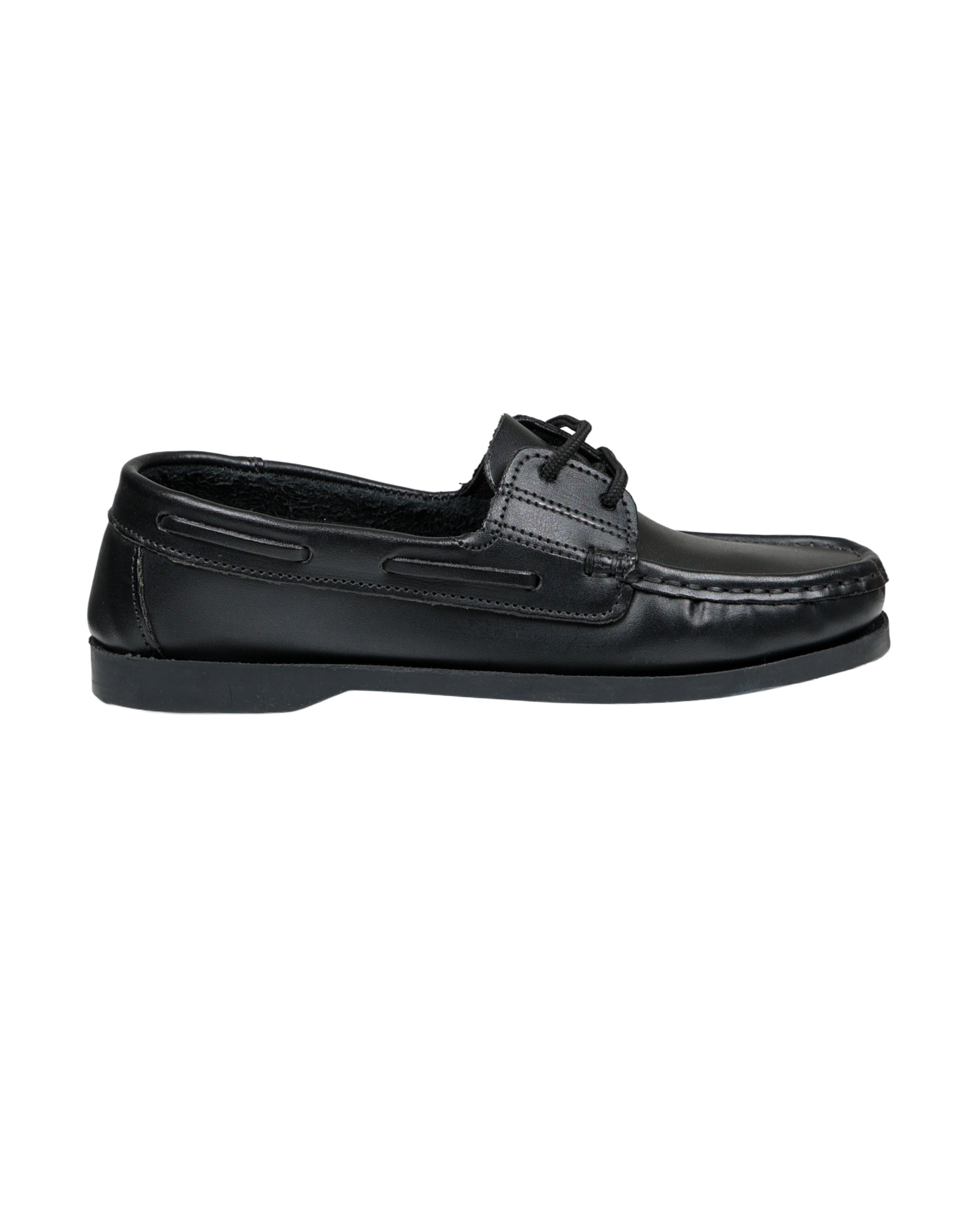 Men's Black Boat Shoes