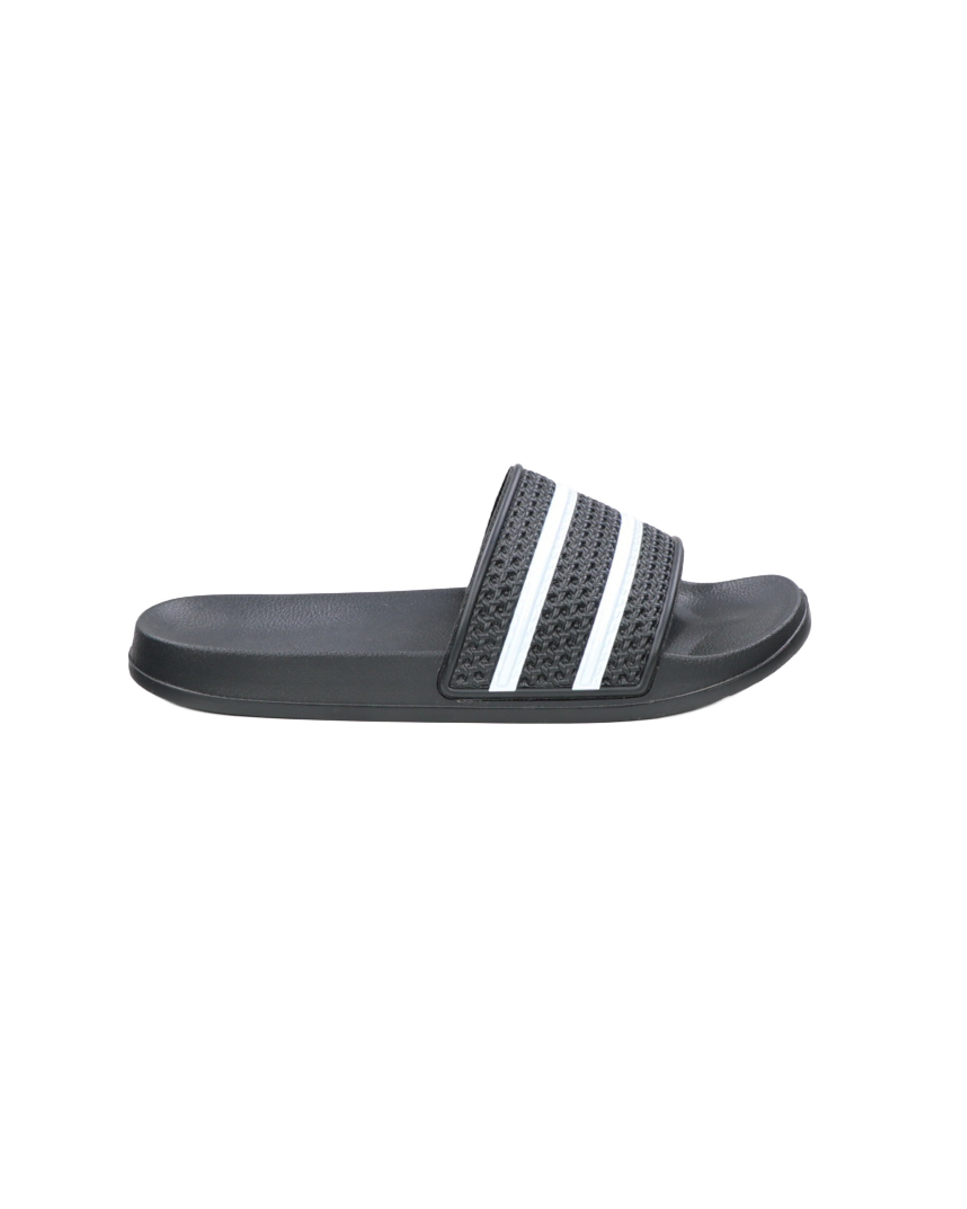 Black Double Stripe Pool Sandals
