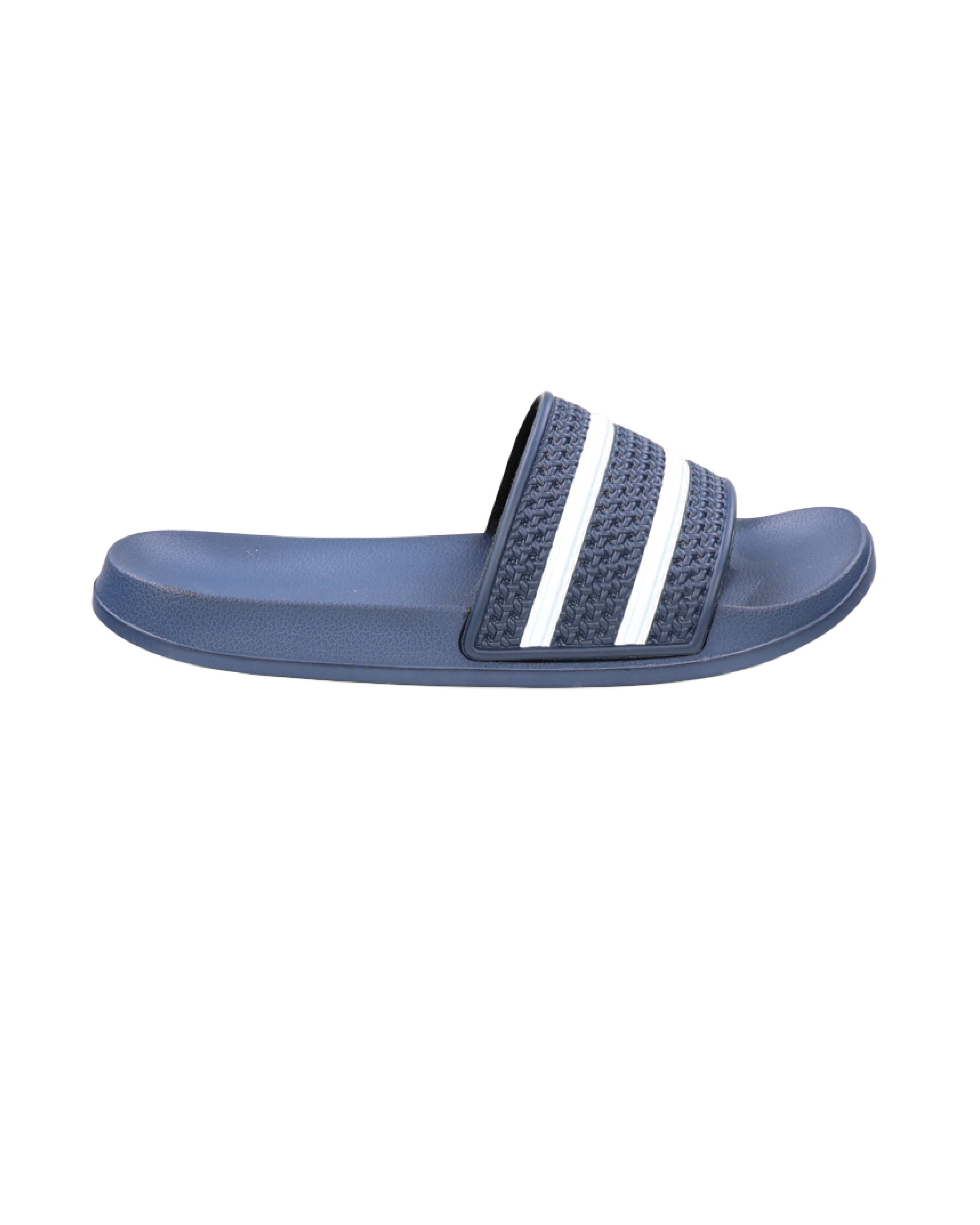 Navy Double Stripe Pool Sandals