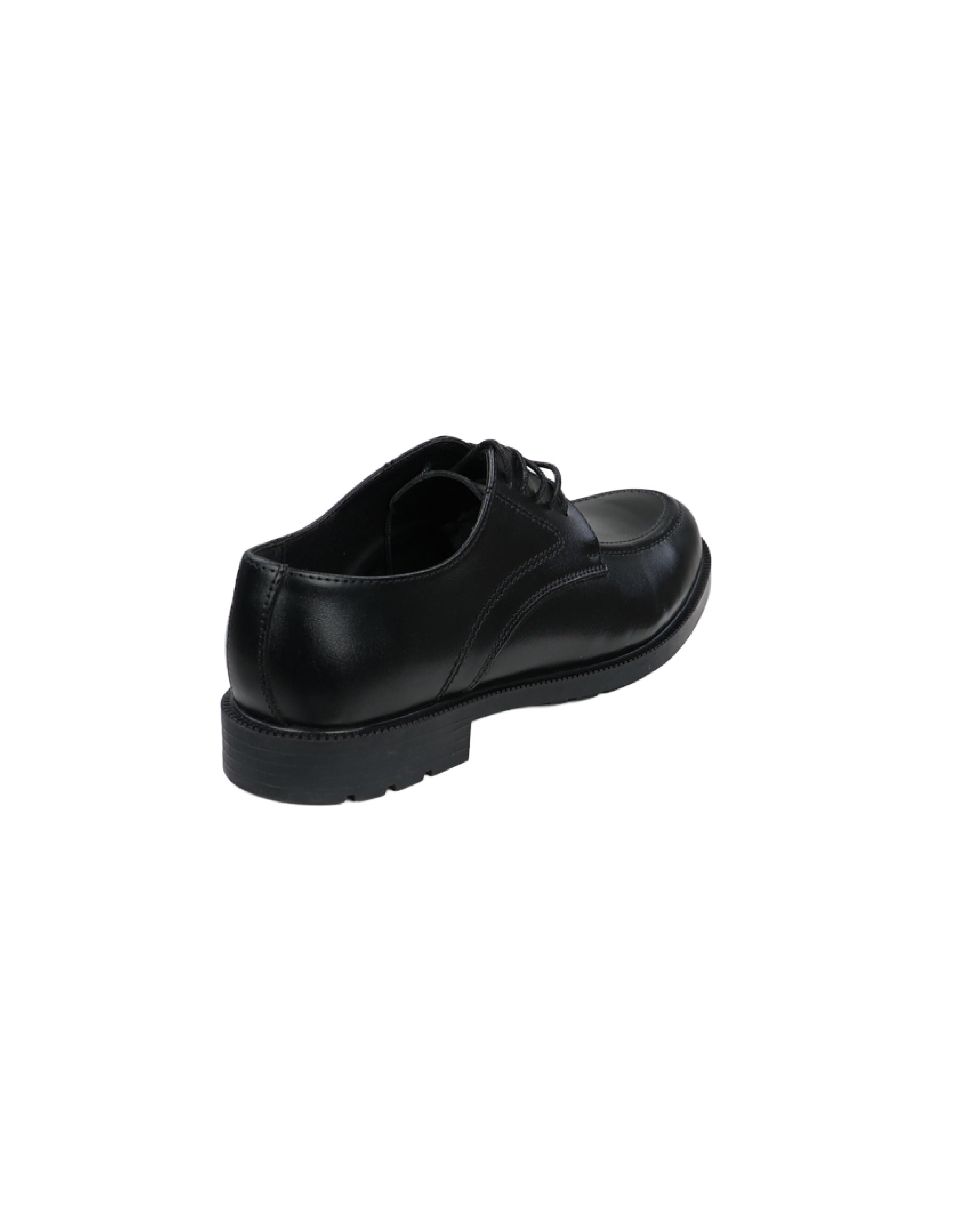 Black Cleated Lace Up Chunky Formal Shoes