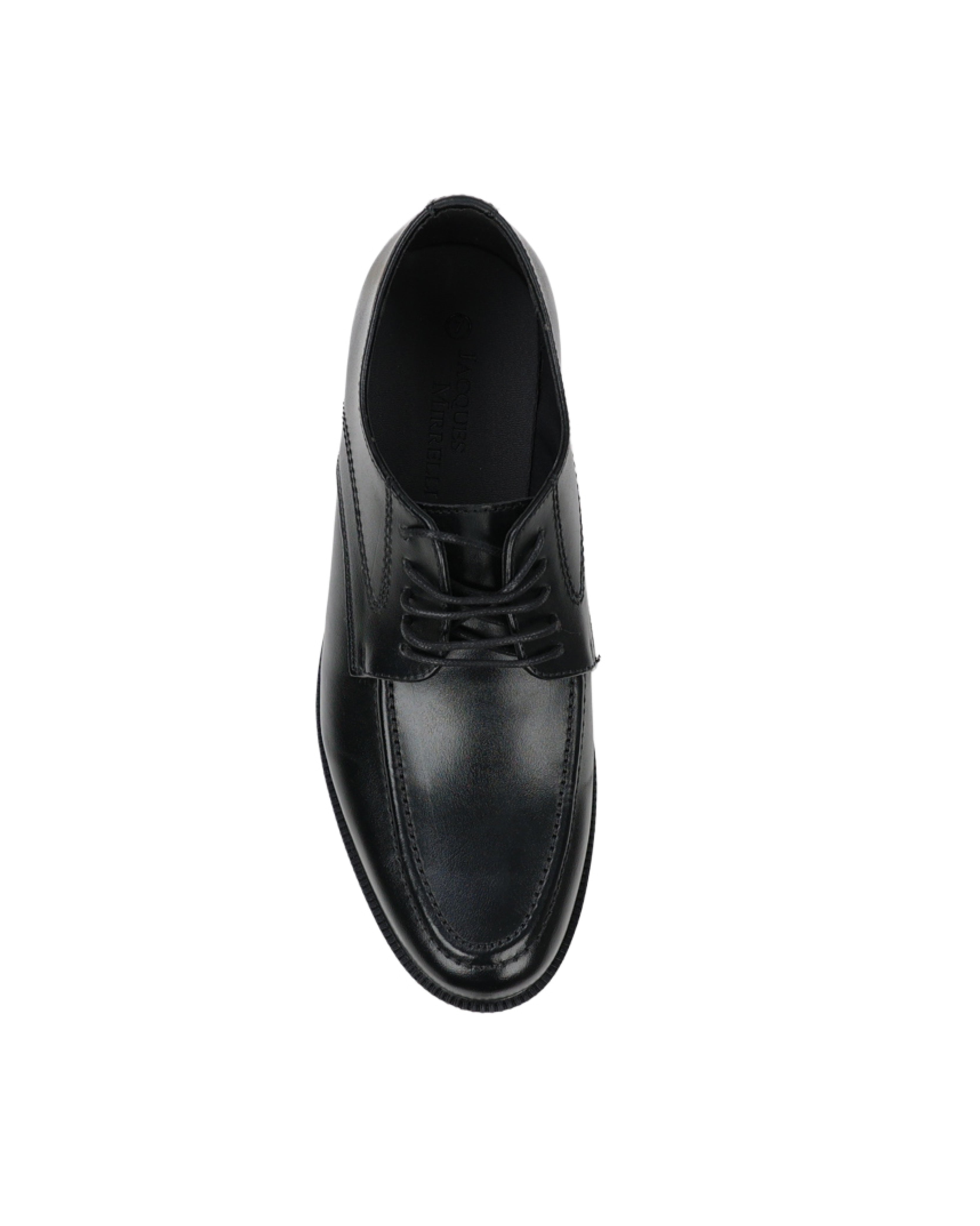 Black Cleated Lace Up Chunky Formal Shoes