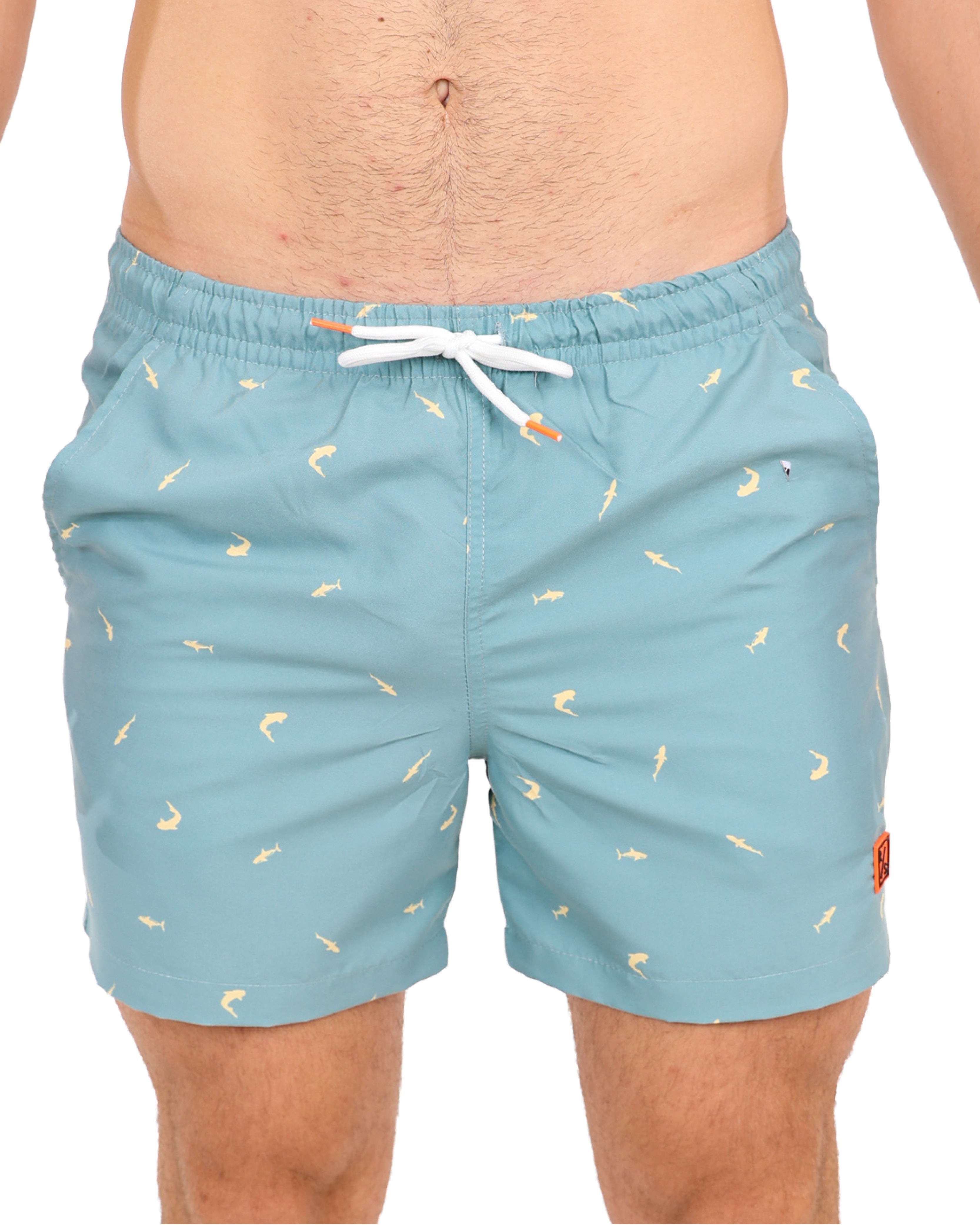 Shark Print Swim Shorts