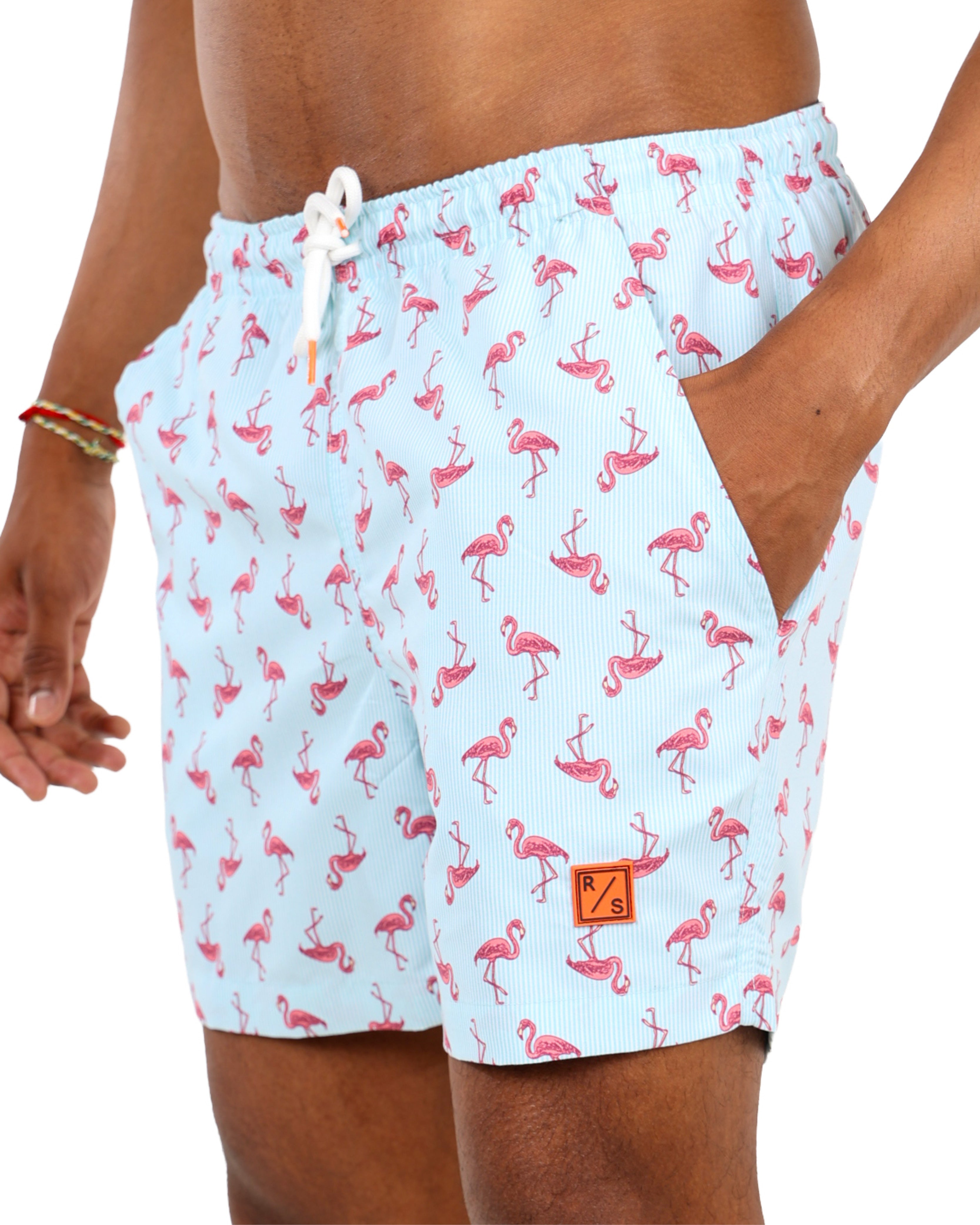 Flamingo Print Swim Shorts
