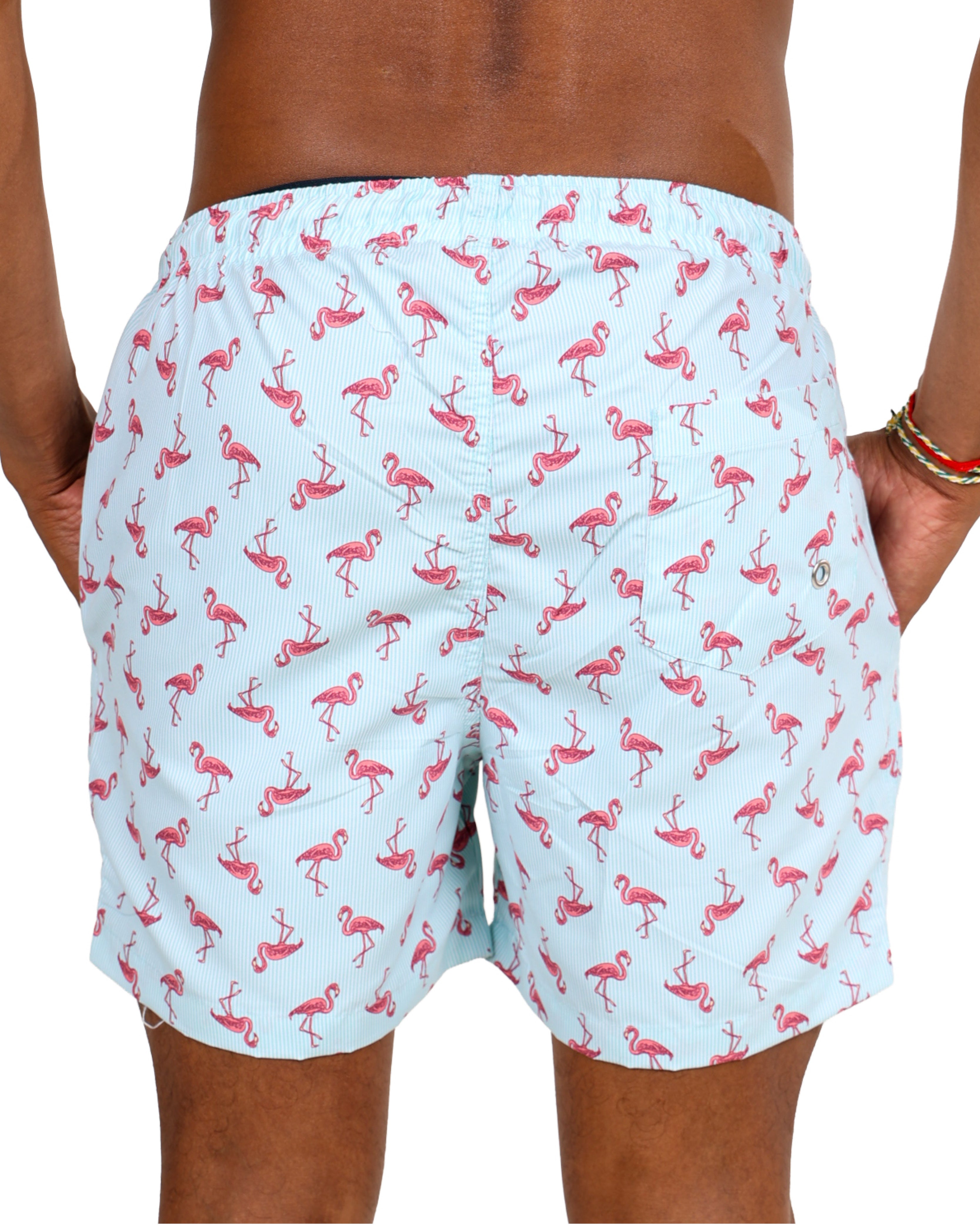 Flamingo Print Swim Shorts