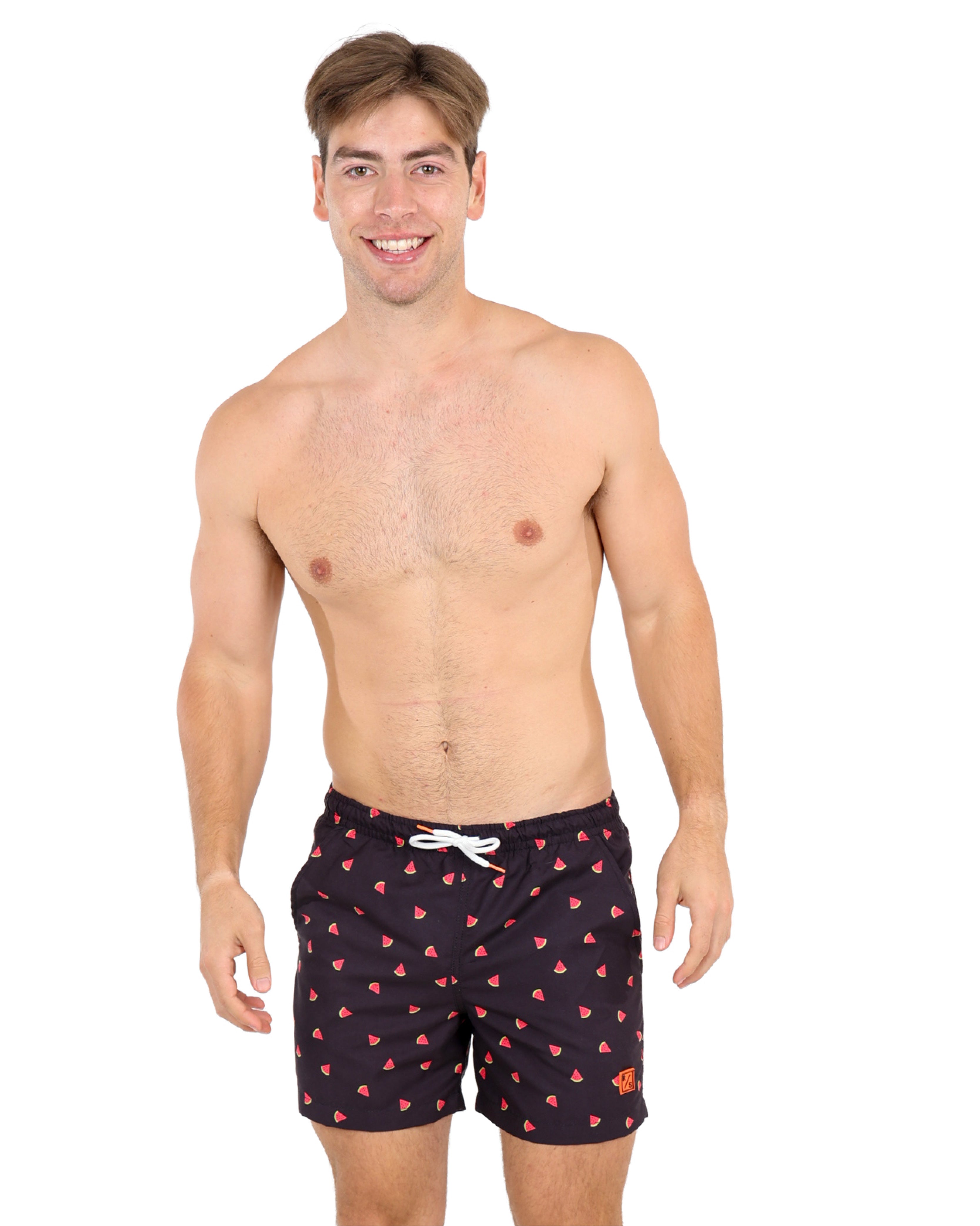 Watermelon Print Swim Shorts
